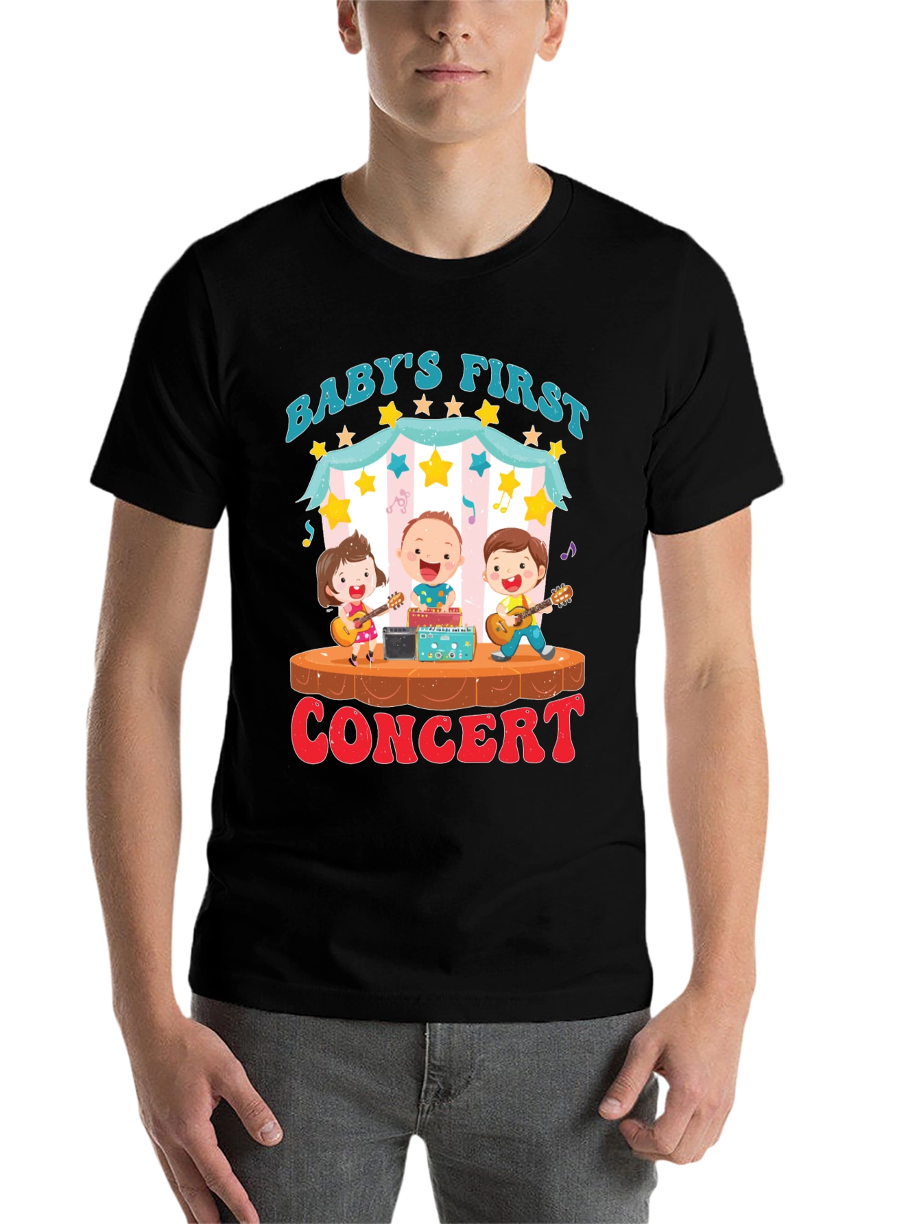 Black Baby's First Concert Graphic Tee view 7