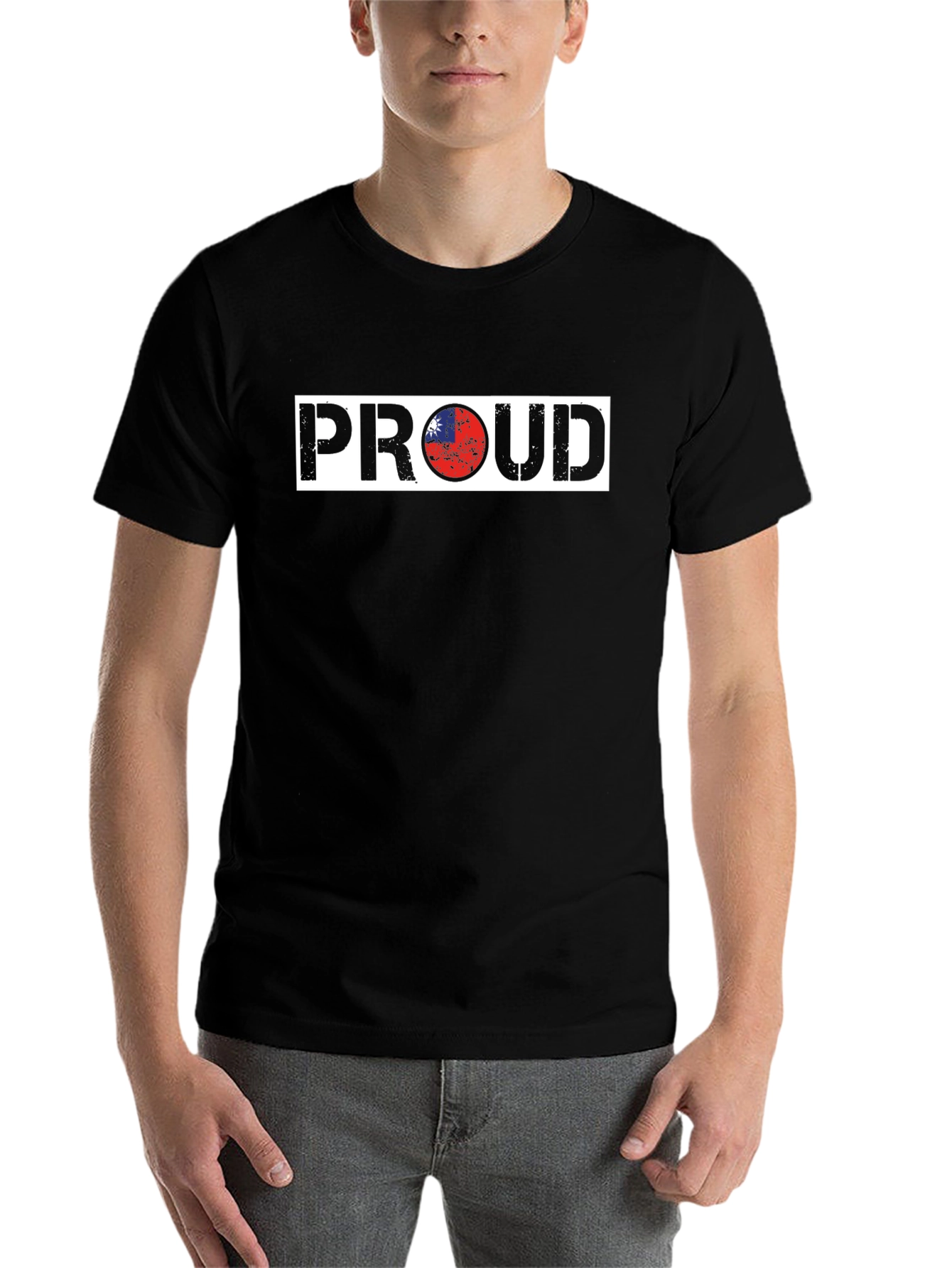 Black Proud Graphic Tee - Black Cotton Blend view 7