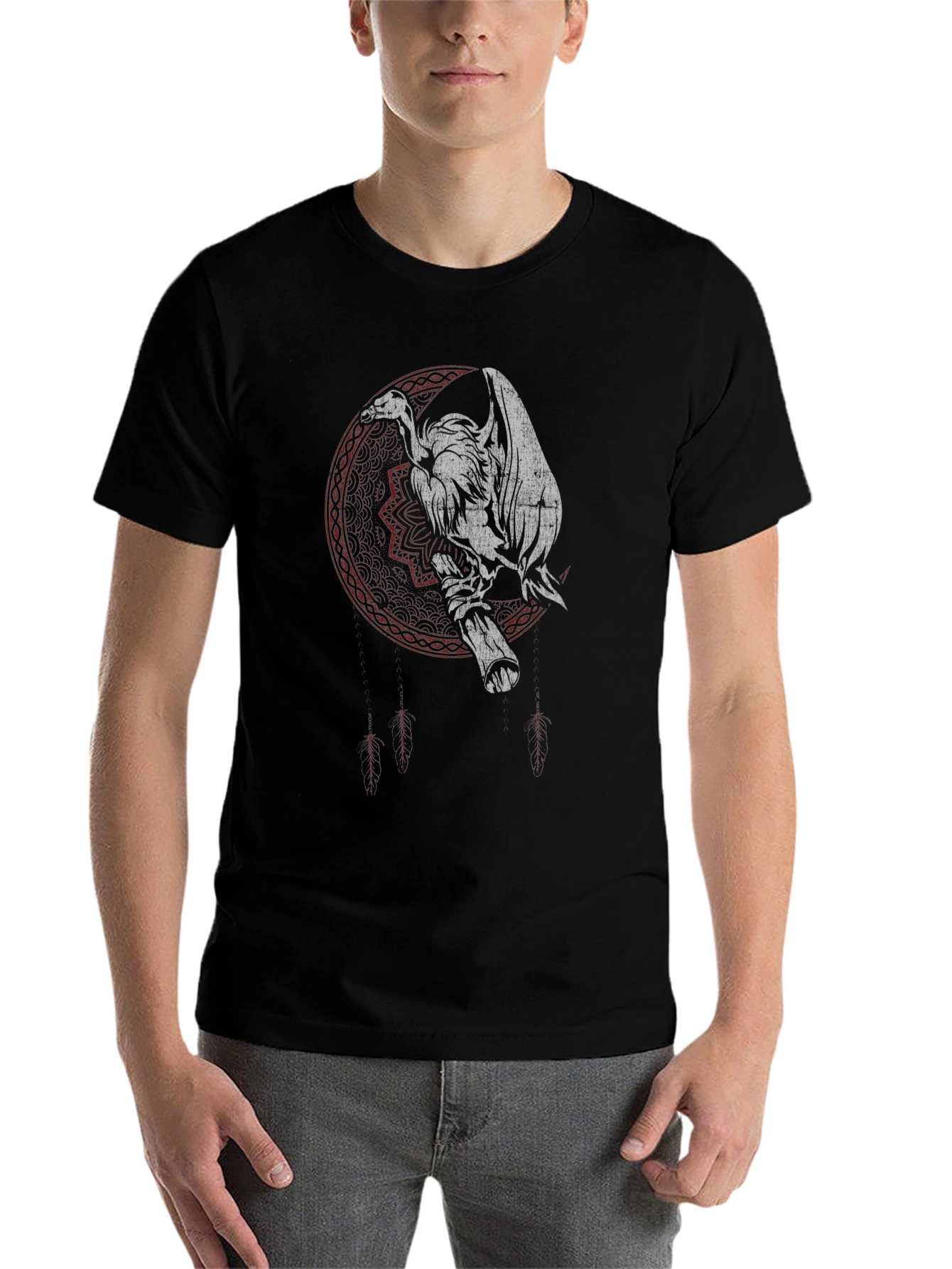 Black Vulture Graphic Tee - Dark Gothic Design view 7