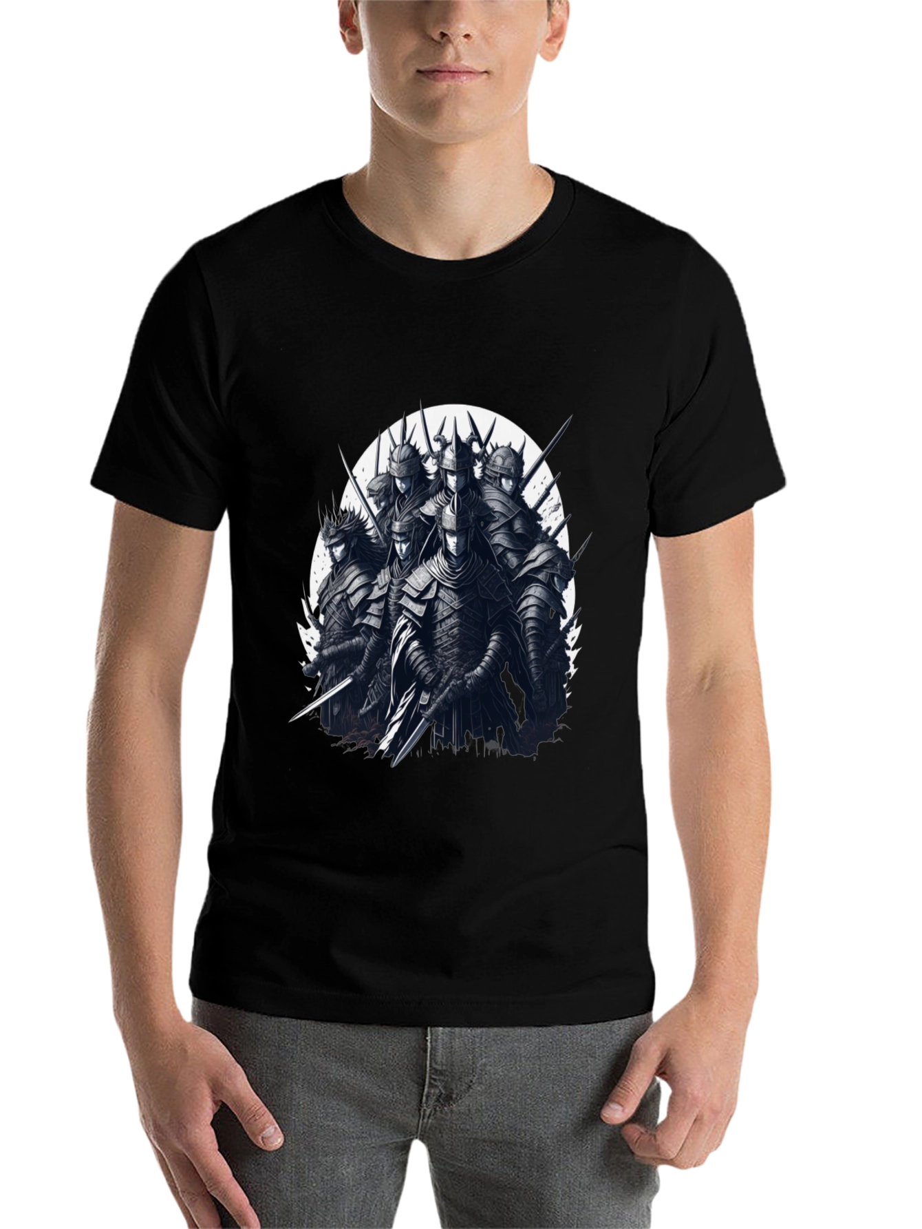 Black Warrior Knights Graphic T-Shirt view 7