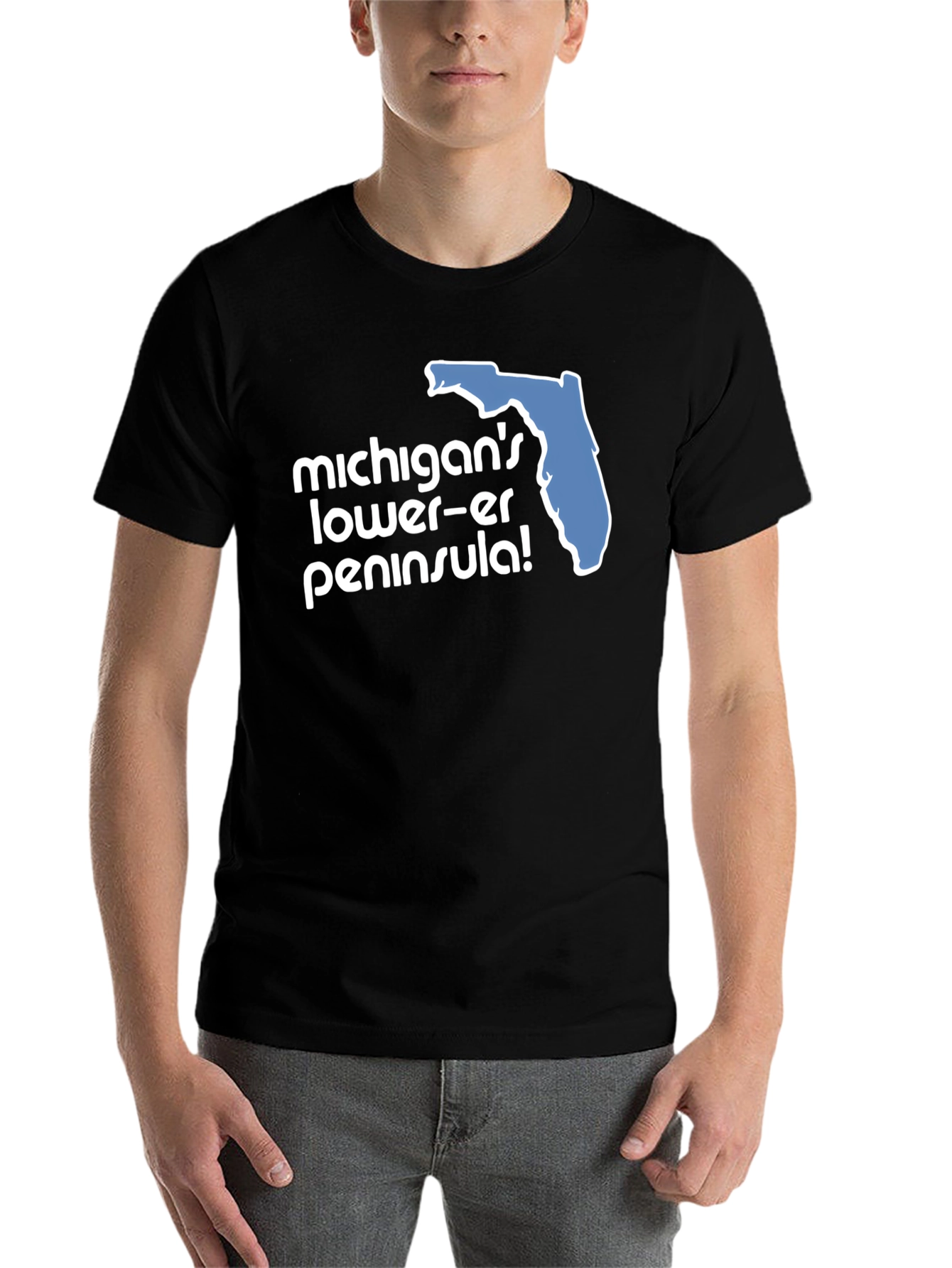 Michigan's Lower-er Peninsula! Graphic T-Shirt - 7