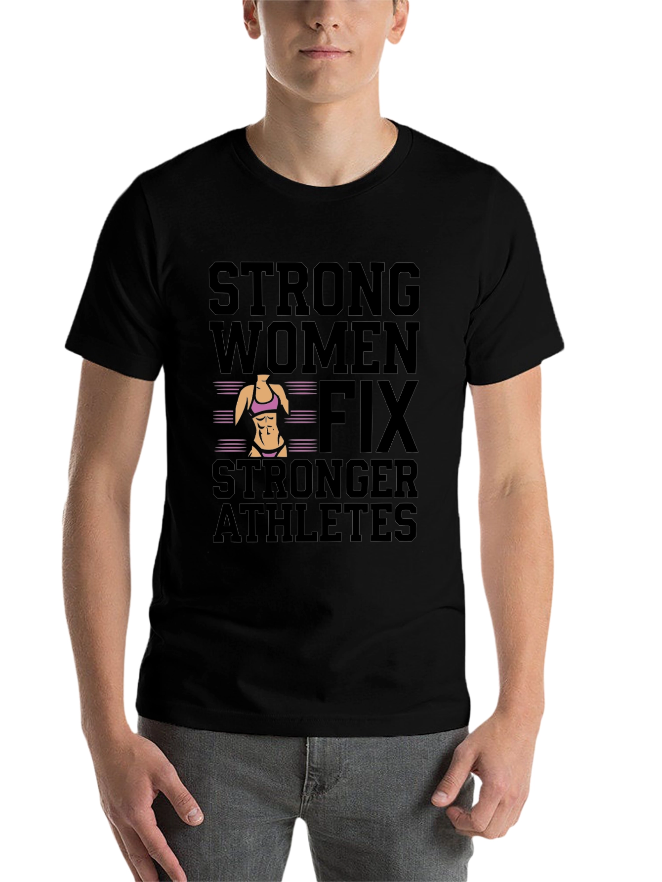 Strong Women Fix Stronger Athletes Graphic Tee - 7