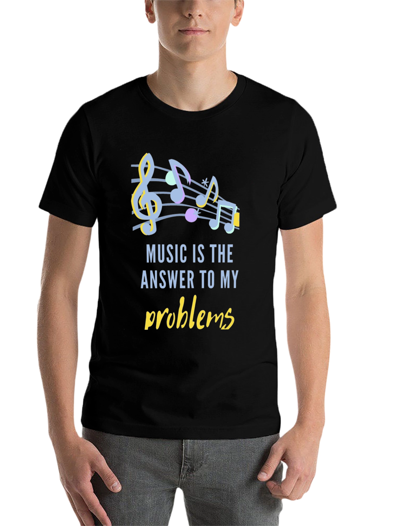 Black Music is the Answer T-Shirt view 7