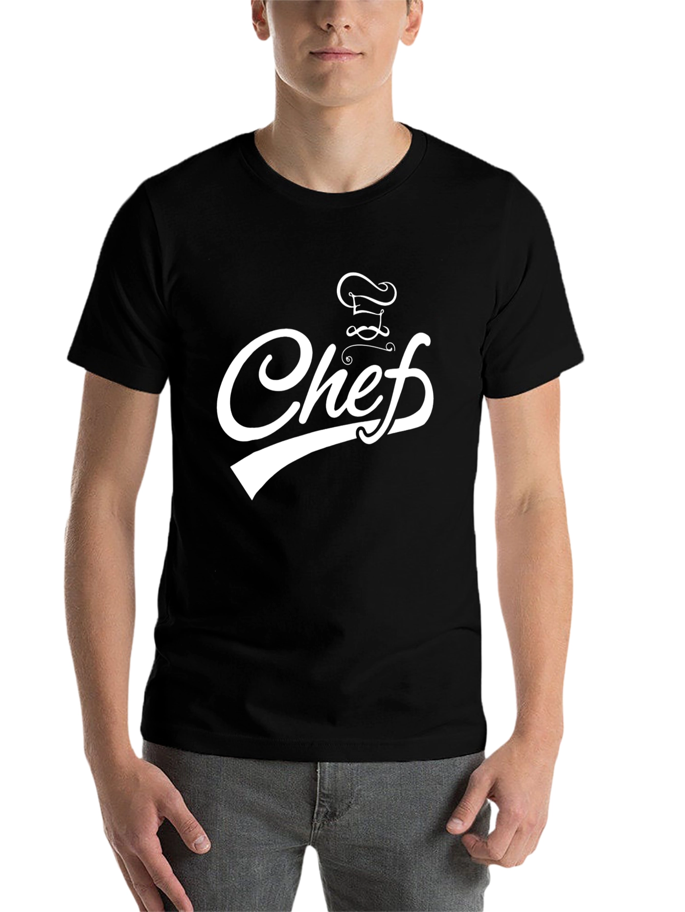 Black Chef Graphic T-Shirt - Premium Cotton Blend view 7