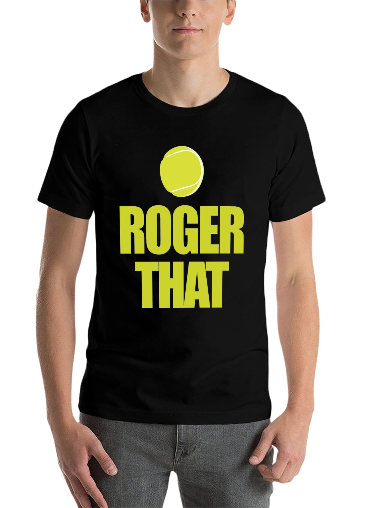 Black Roger That Tennis T-Shirt - Ace Your Style! view 7