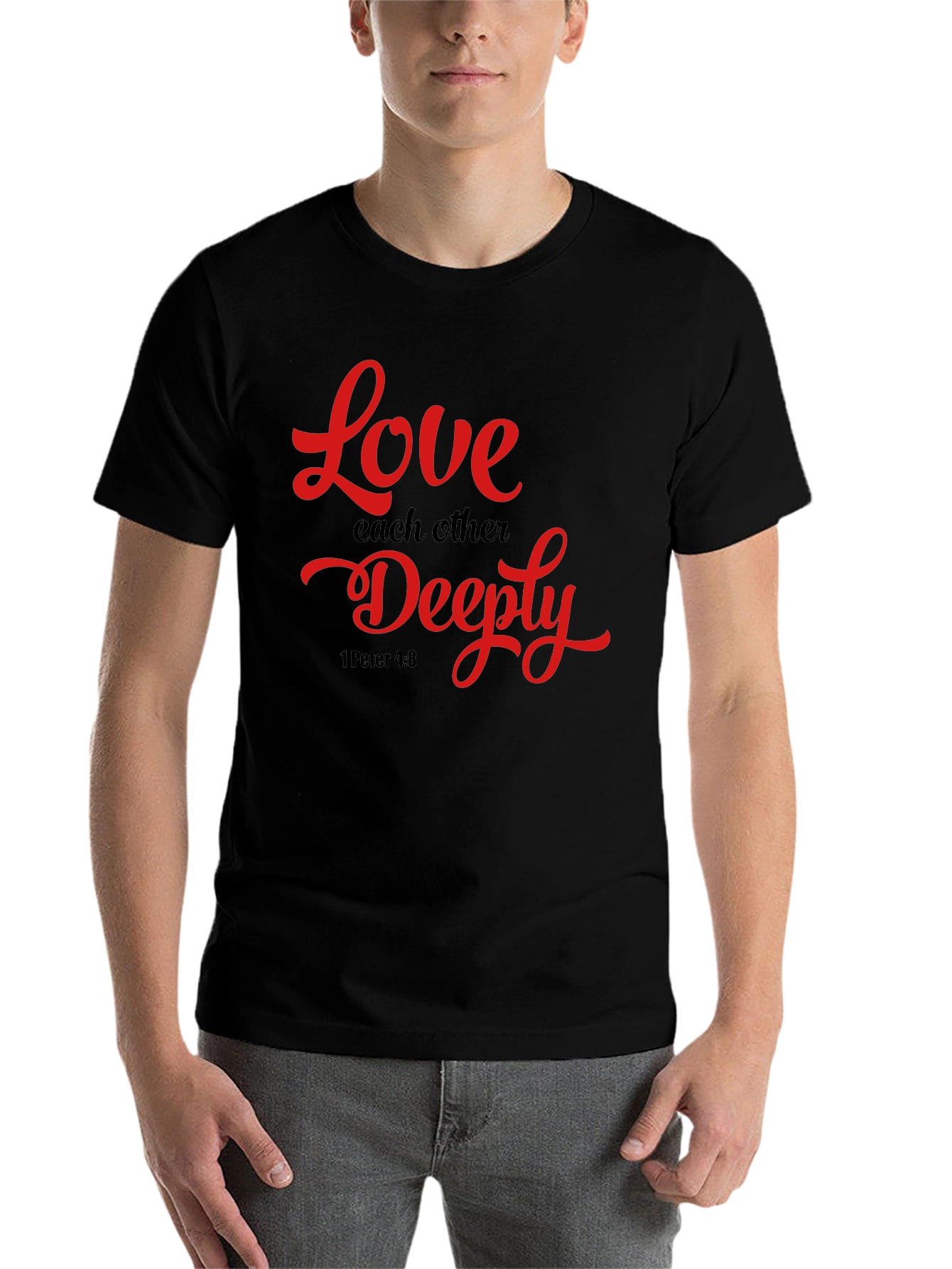 Black Love Each Other Deeply T-Shirt view 7