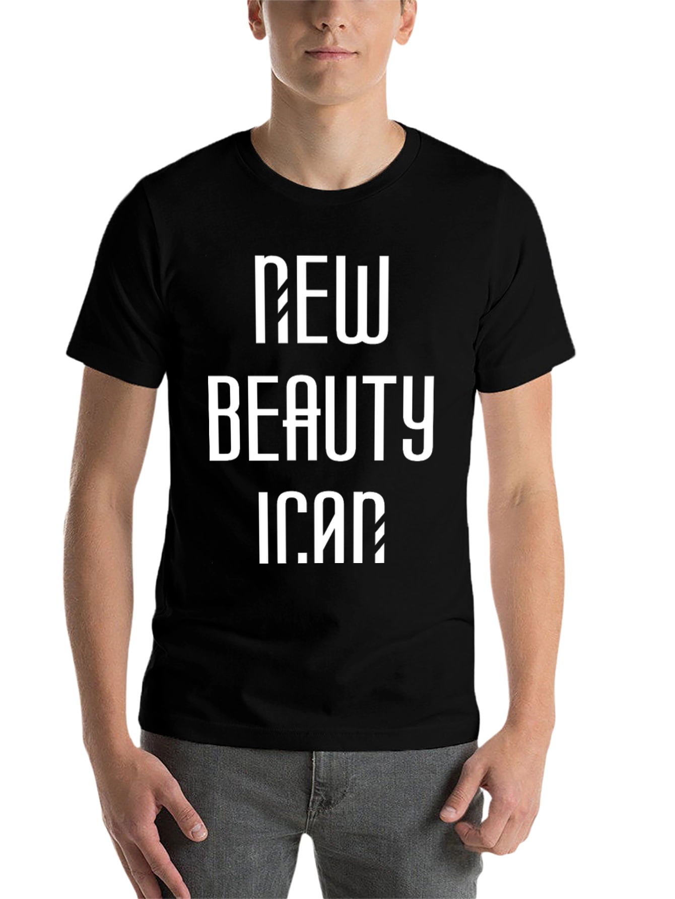Black New Beauty Icon Black Graphic Tee view 7