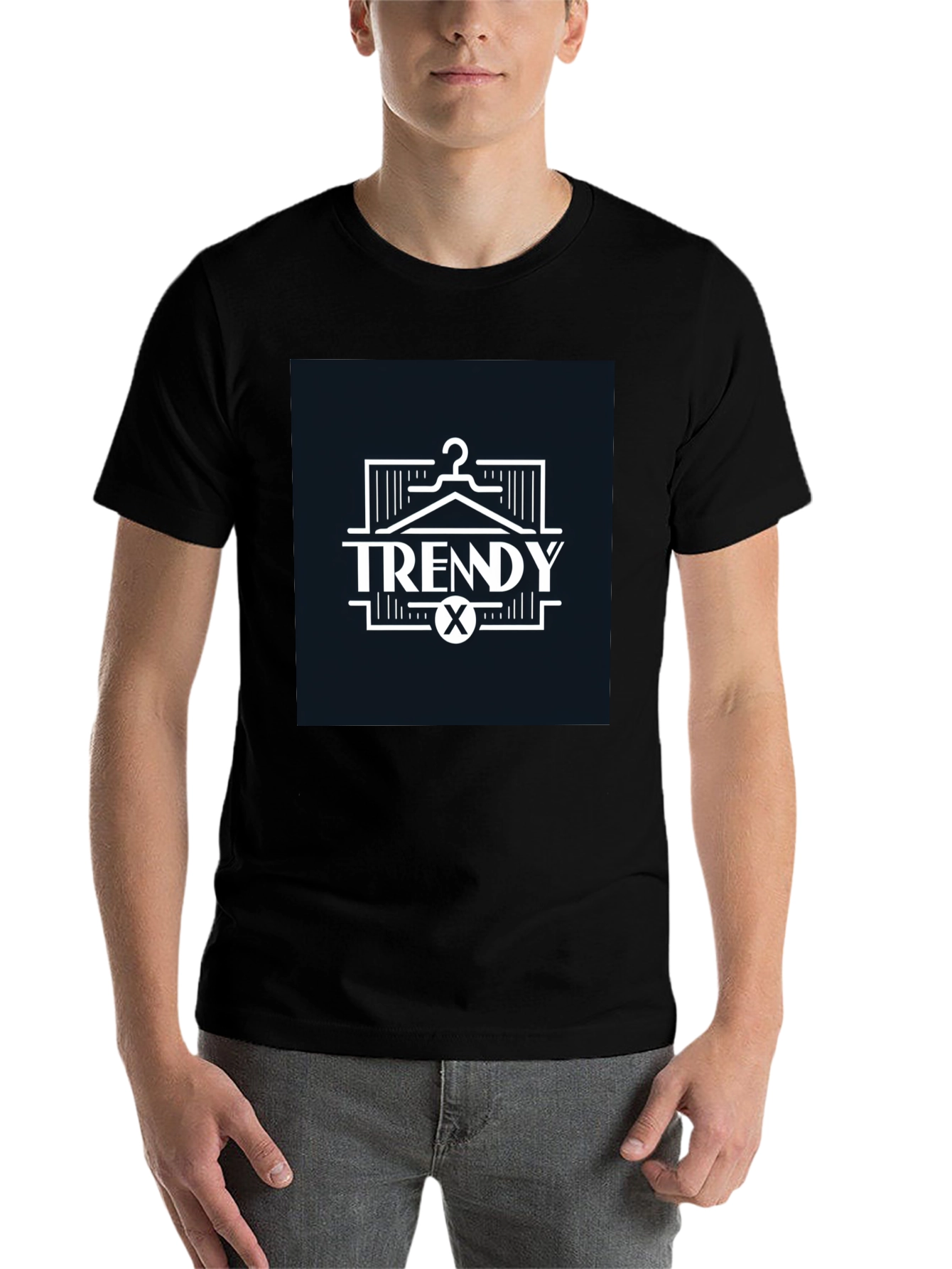 Black Trendy Graphic Tee - Men's Fashion view 7