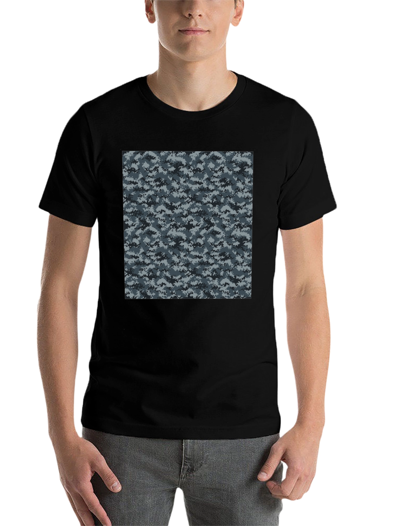 Black Urban Camo Tee - Tactical Style view 7