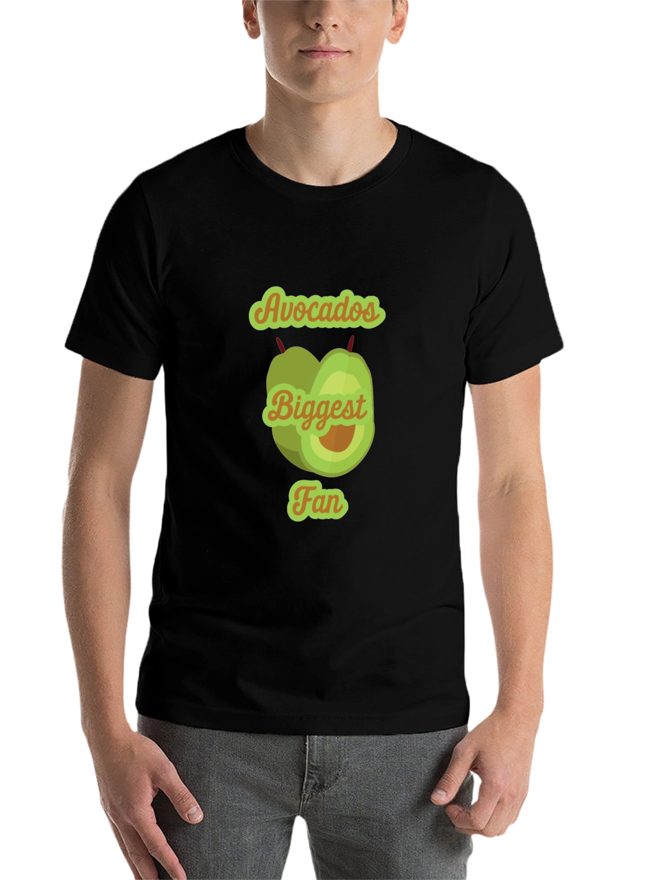 Black Avocados Biggest Fan T-Shirt - Cute Fruit Tee view 7