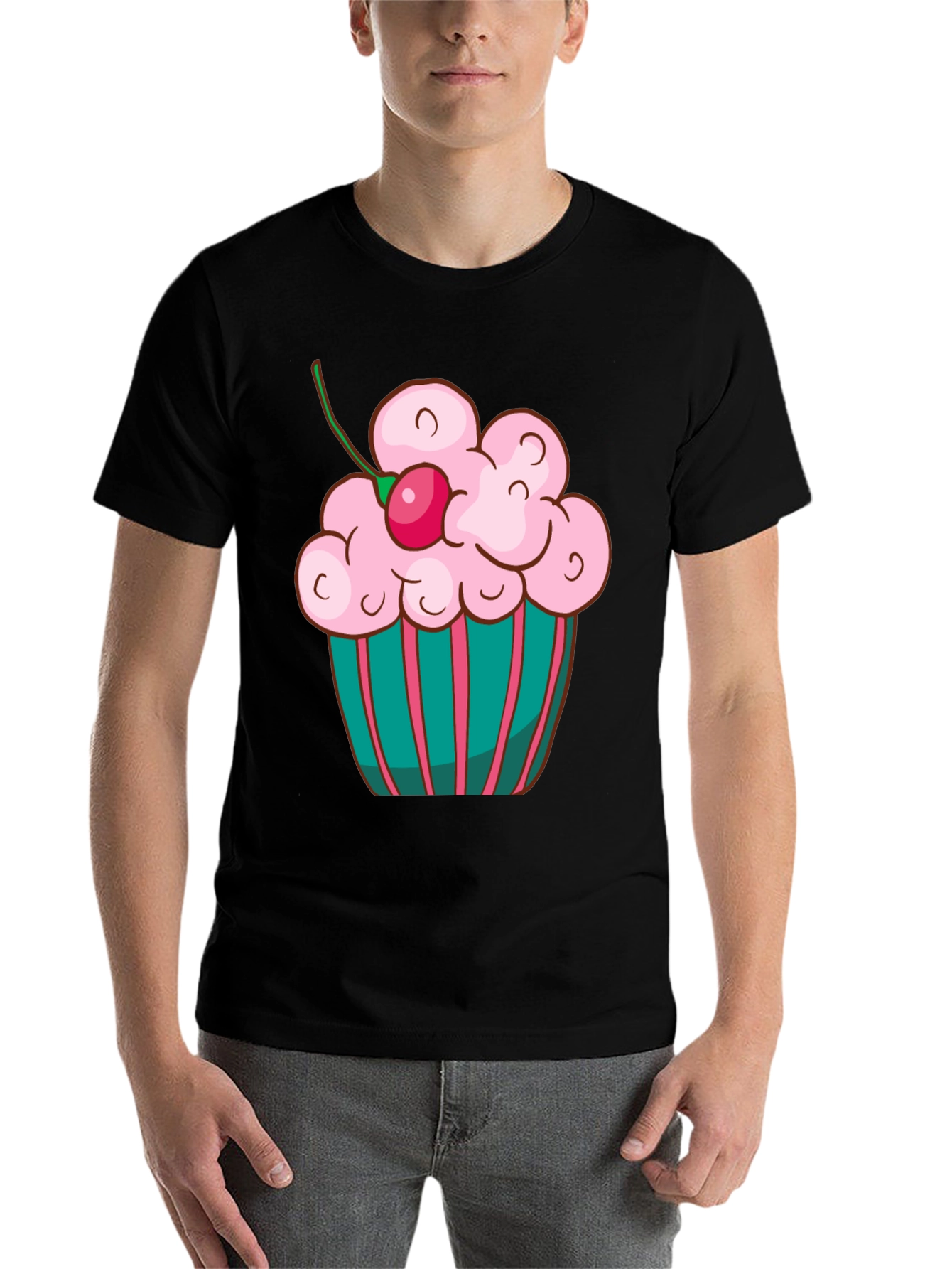 Black Cupcake T-Shirt - Sweet Treat Tee view 7