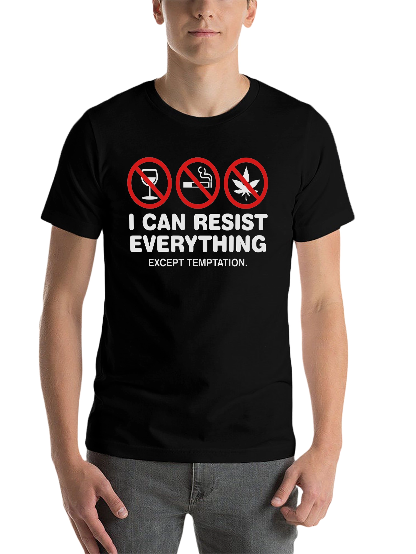 Black Resist Everything Temptation T-Shirt view 7