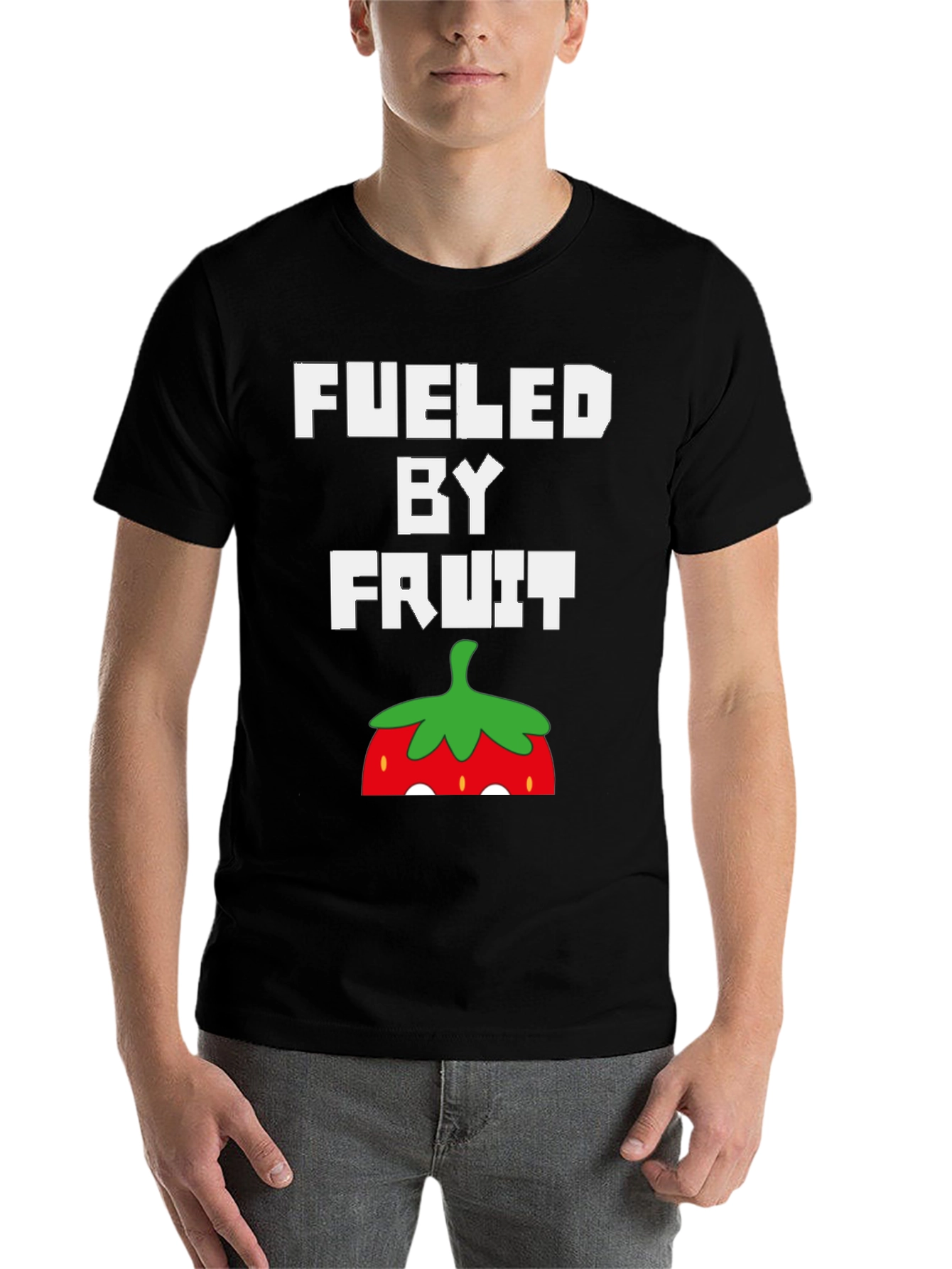 Black Fueled By Fruit Graphic Tee view 7