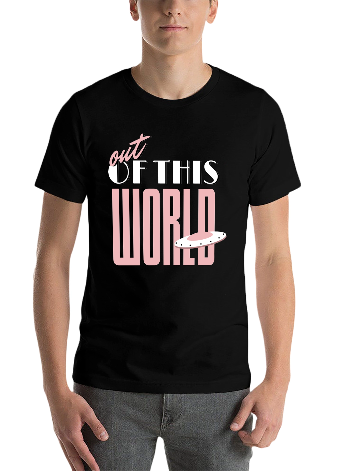 Black Out of This World Black Graphic T-Shirt view 7