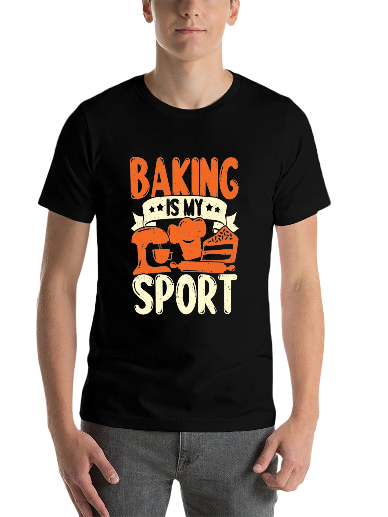 Black Baking Is My Sport Graphic Tee view 7