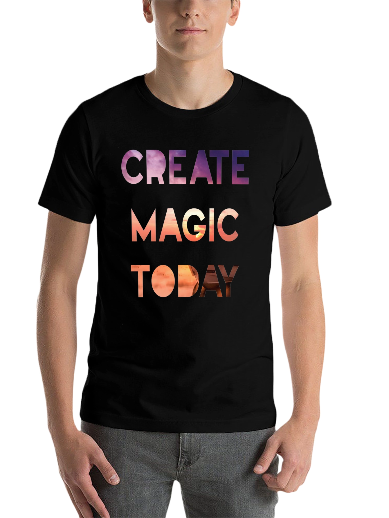 Black Create Magic Today Graphic Tee - Stylish Comfort view 7