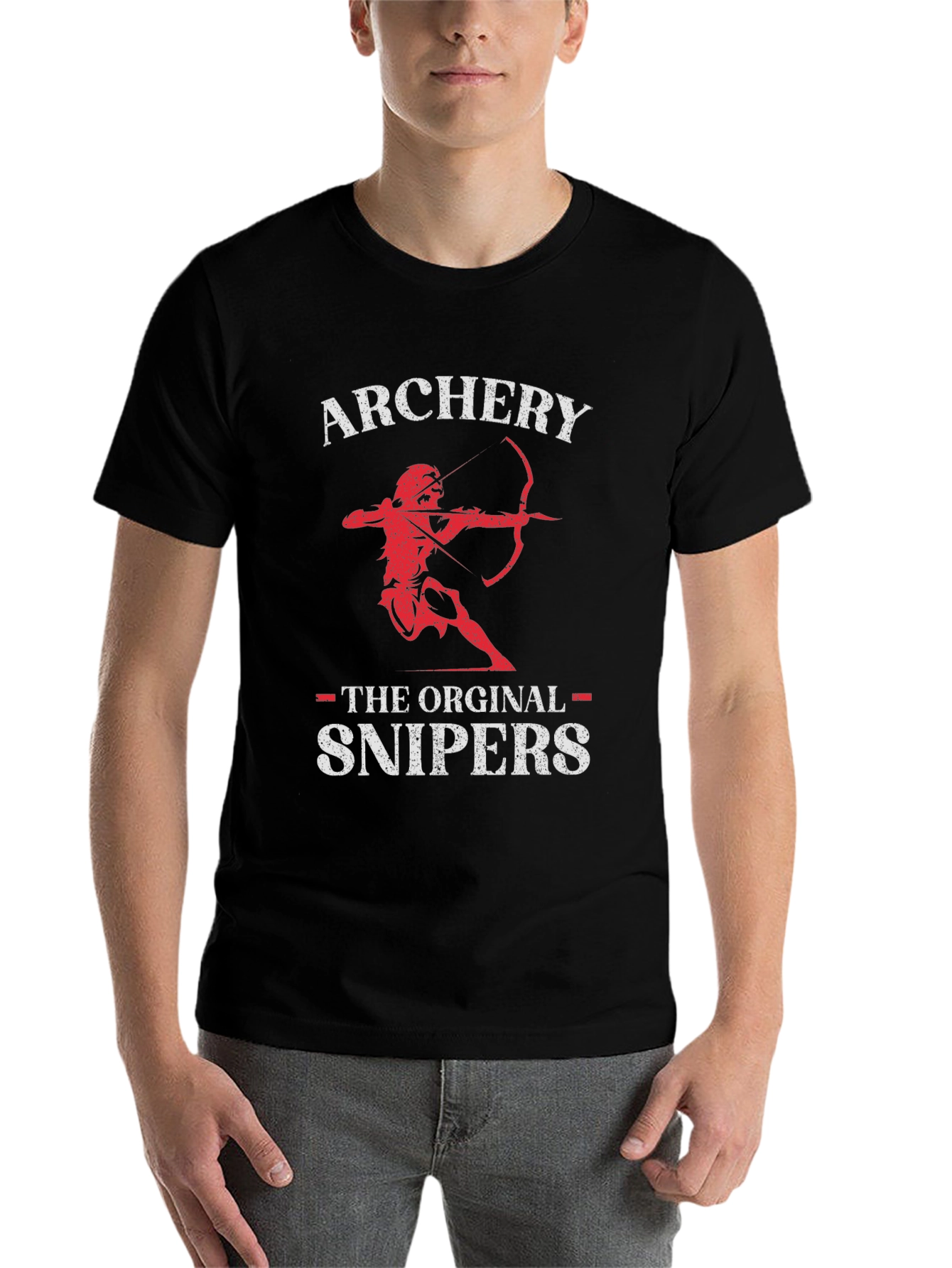 Black Archery T-Shirt - Original Snipers Tee view 7