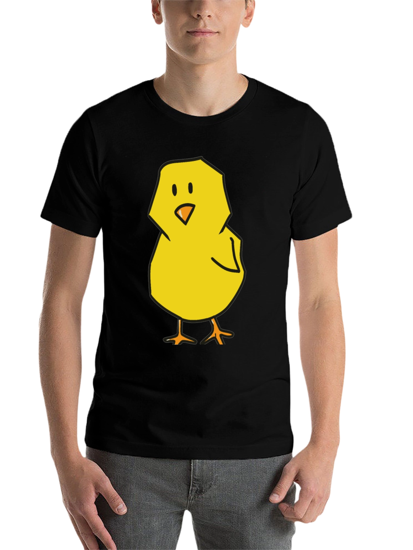 Black Cute Chick Graphic Tee - Black T-Shirt view 7