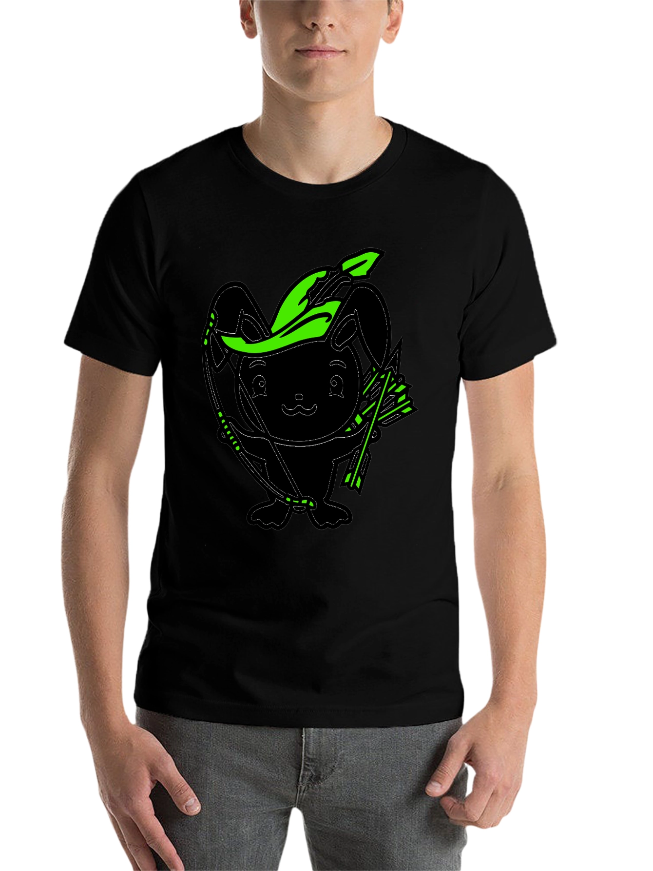 Bunny Archer Graphic Tee - Black - 7