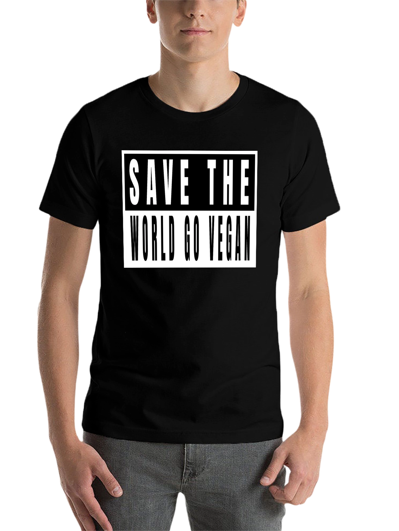 Save The World Go Vegan T-Shirt - 7
