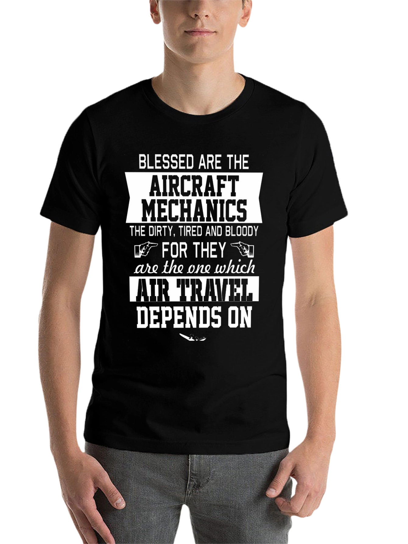 Aircraft Mechanics T-Shirt: Dirty, Tired, Bloody - 7