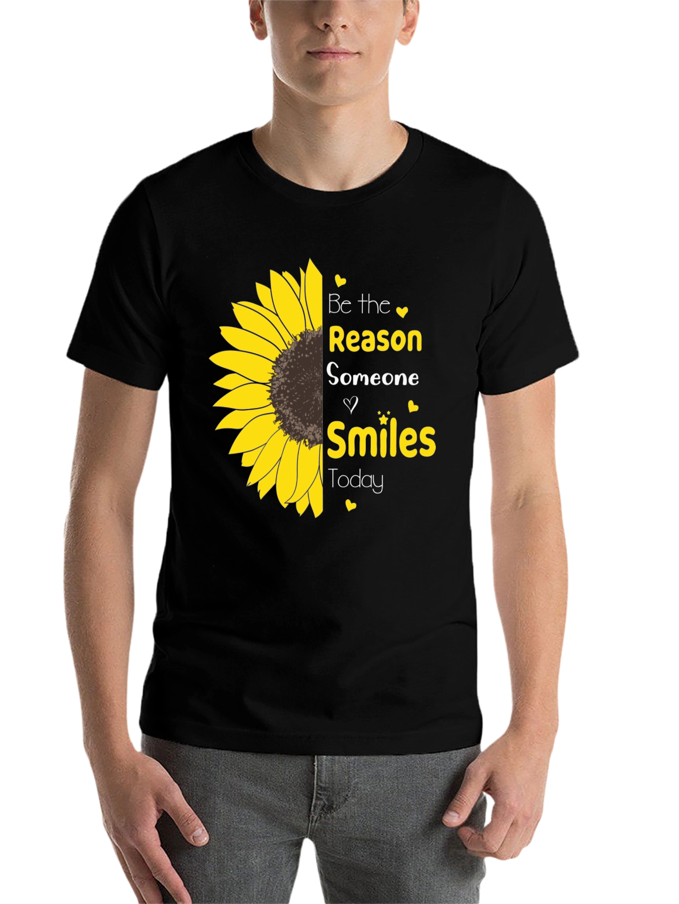 Black Sunflower Smiles Graphic Tee - Spread Joy view 7