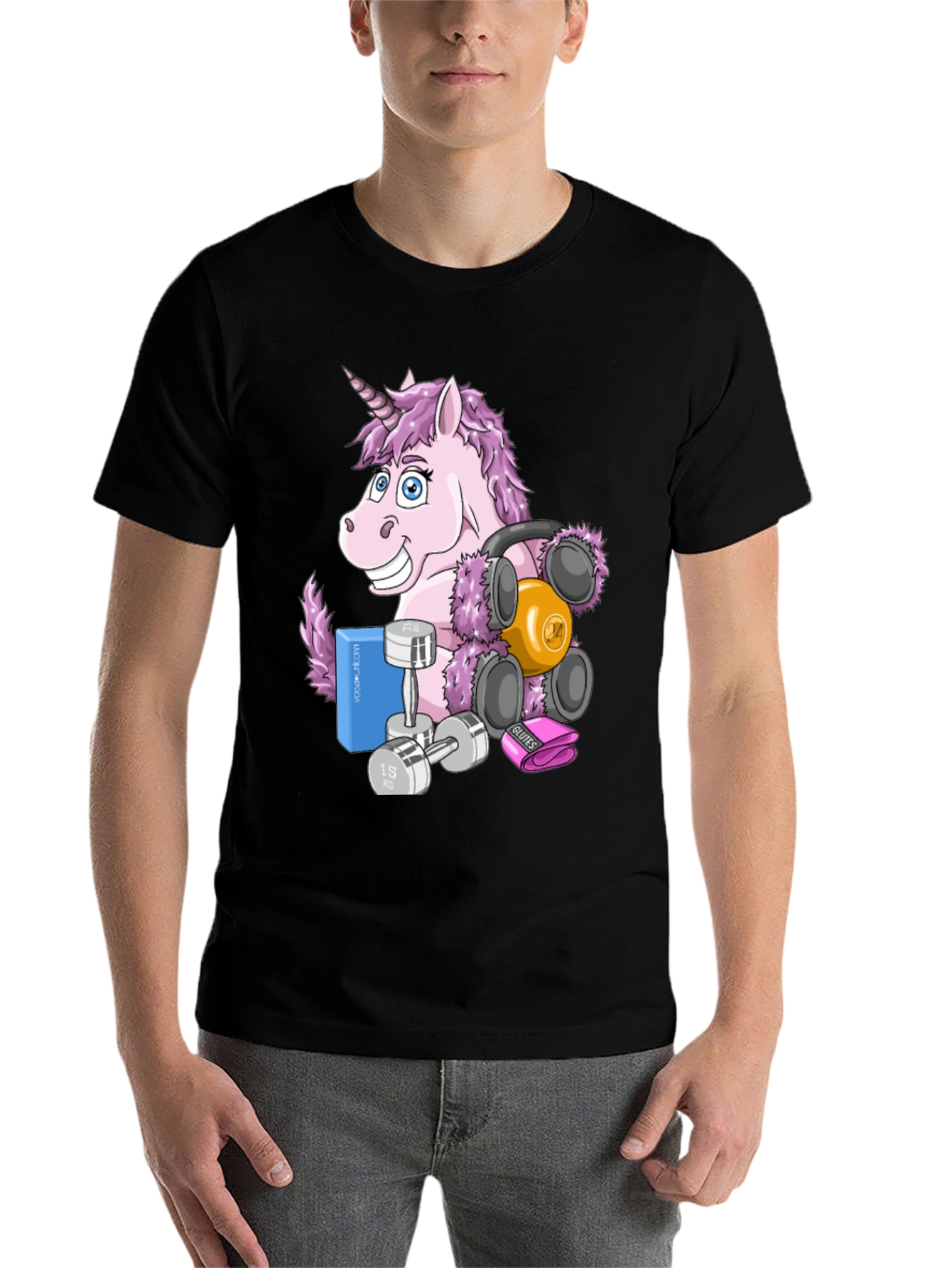 Black Unicorn Gym T-Shirt view 7