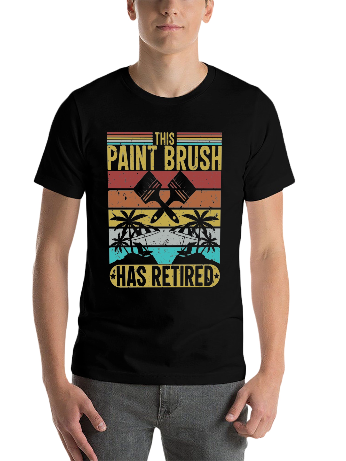 Retired Paint Brush T-Shirt - 7