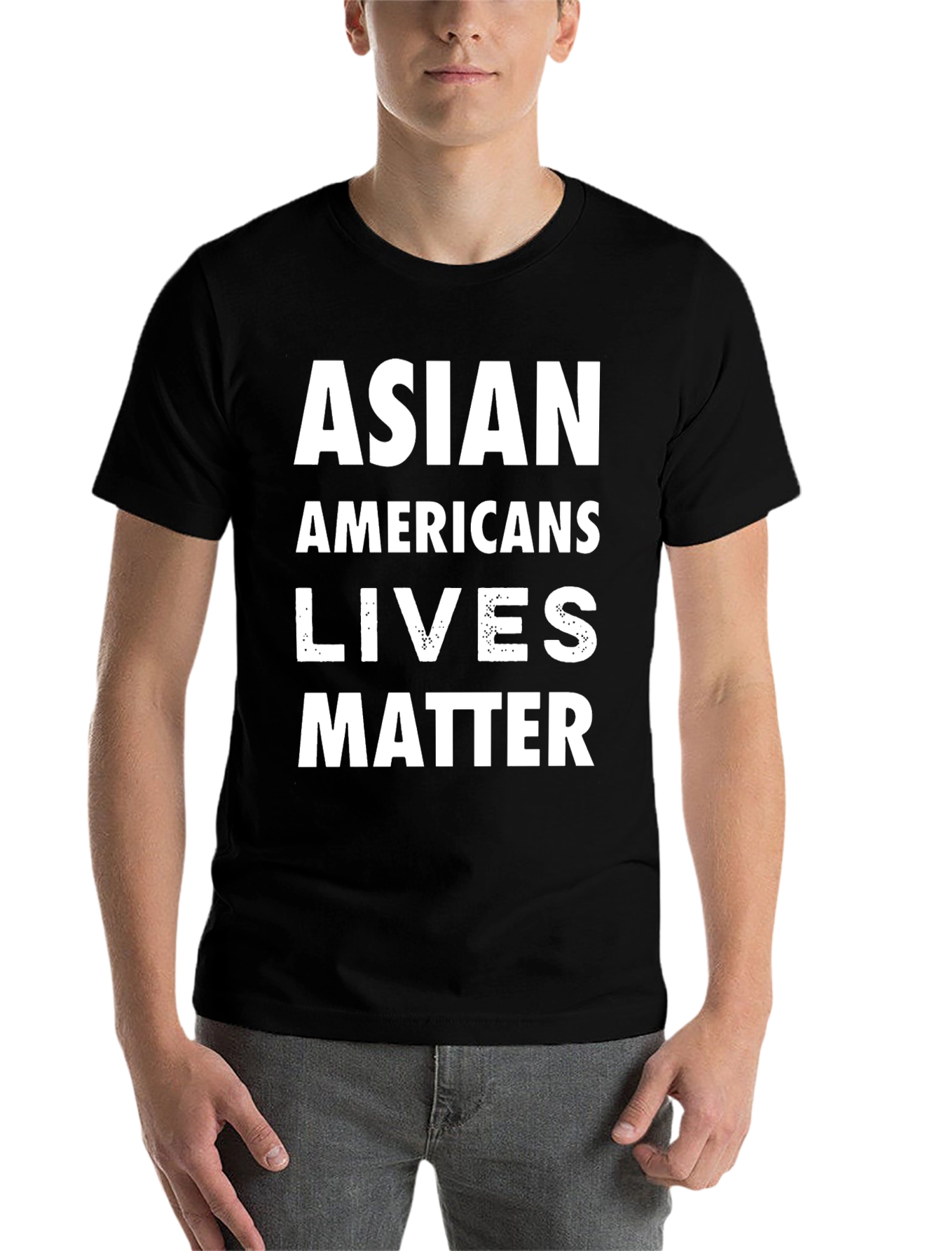 Black Asian Americans Lives Matter Graphic Tee - Unisex view 7