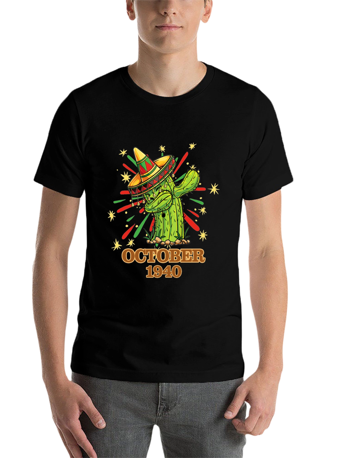 Black October 1940 Cactus T-Shirt view 7