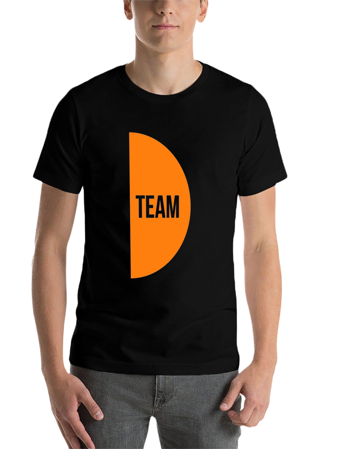 Black Team Graphic Black T-Shirt view 7