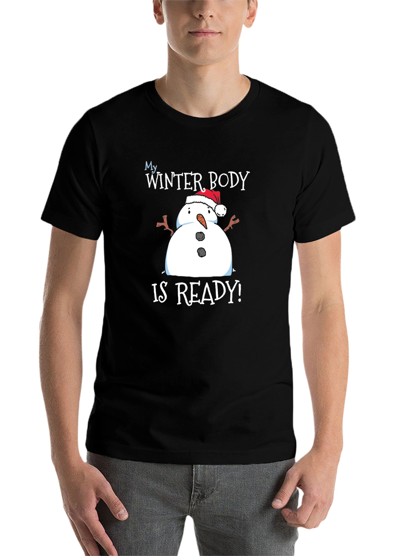 Black My Winter Body is Ready T-Shirt view 7