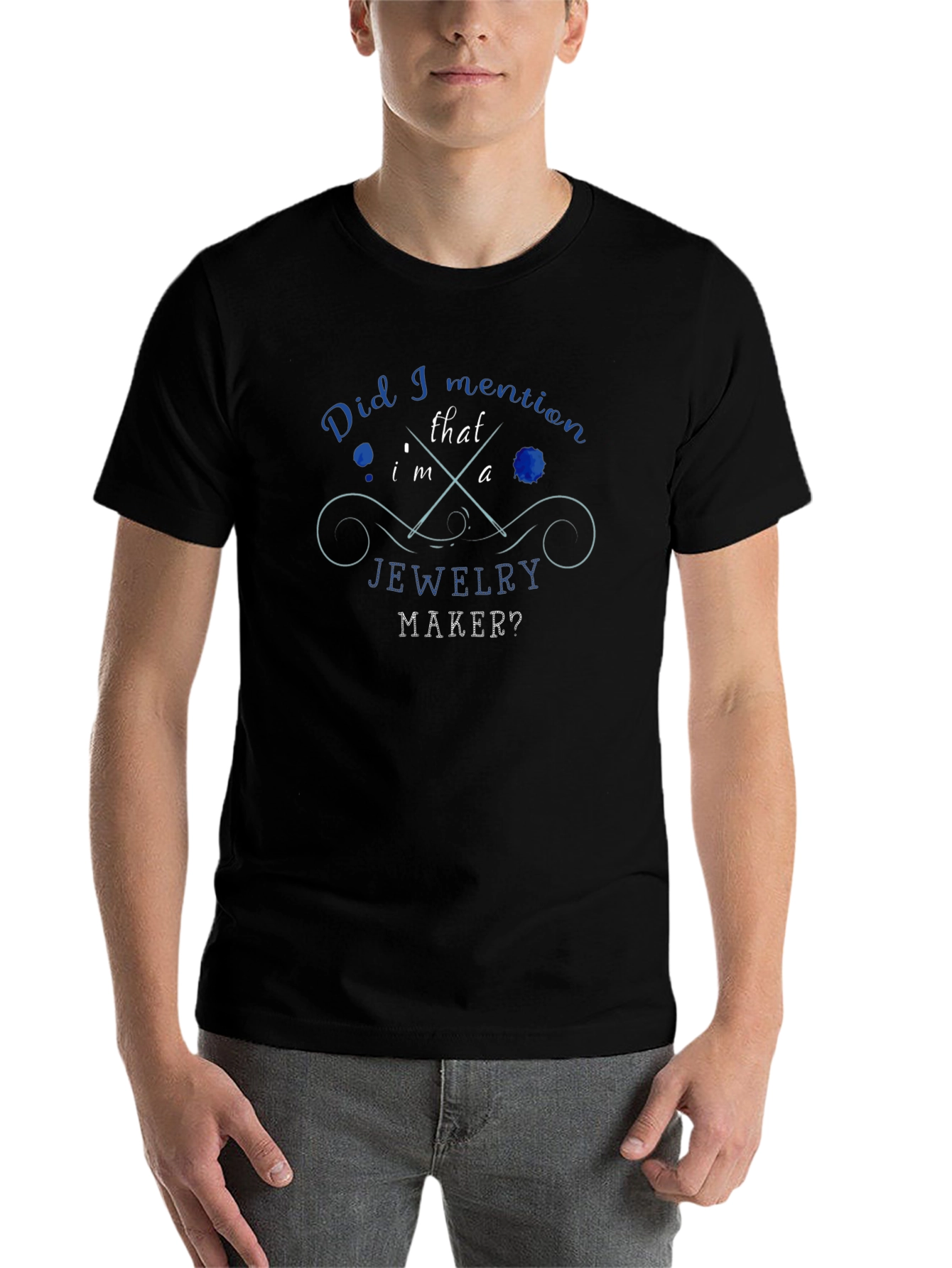 Black Jewelry Maker Graphic T-Shirt view 7