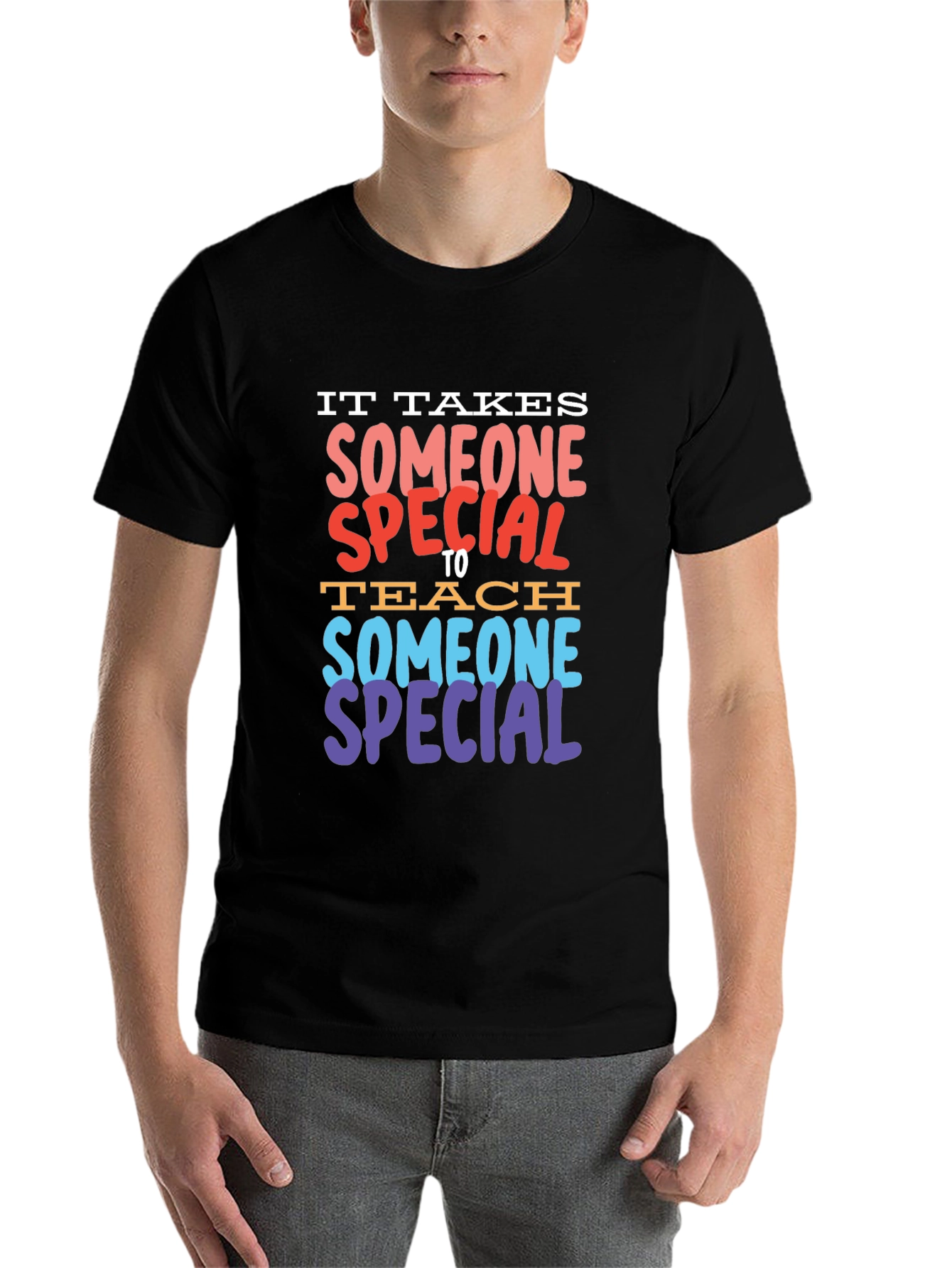 Black Special Teacher Graphic T-Shirt view 7