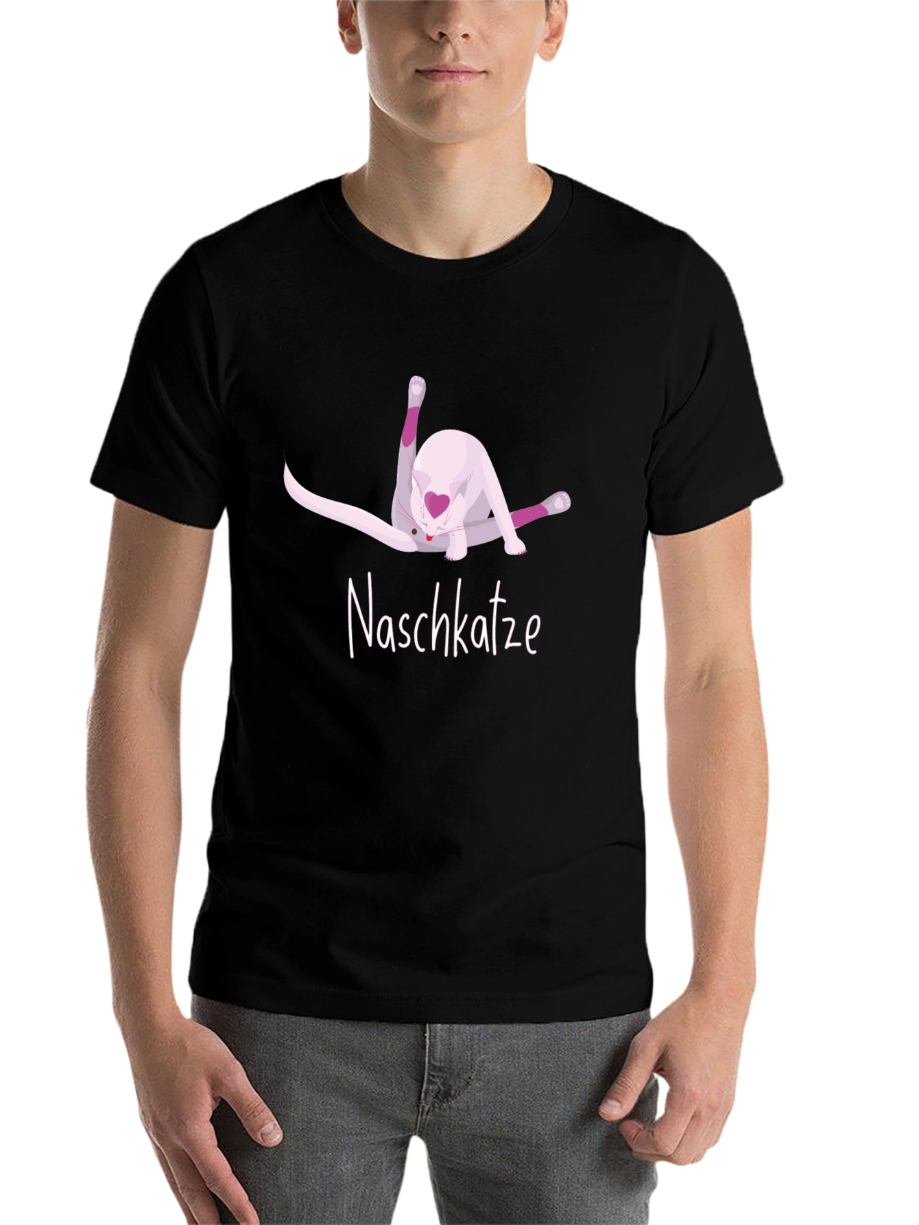 Black Naschkatze Cat T-Shirt view 7
