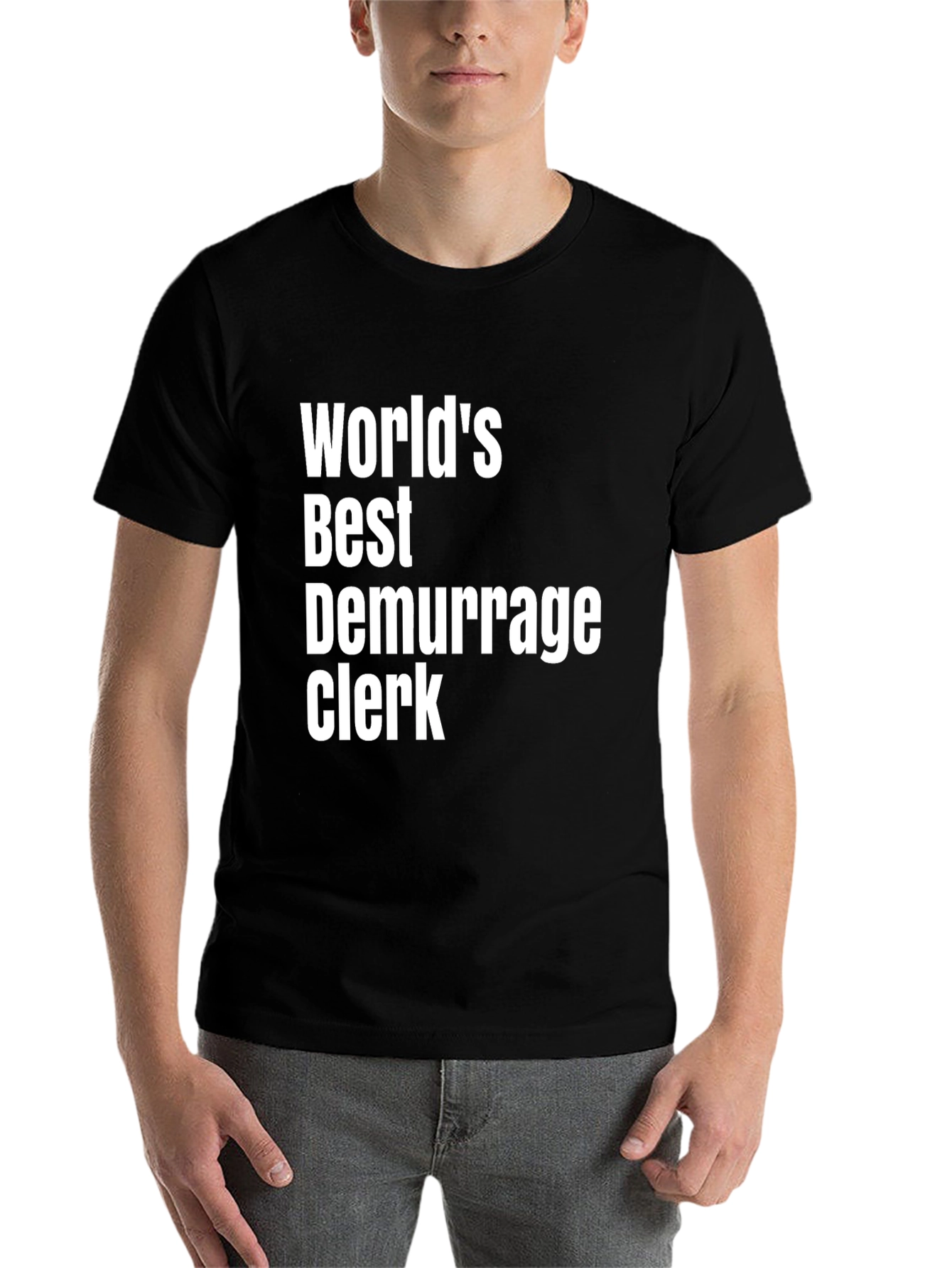 Black World's Best Demurrage Clerk T-Shirt view 7
