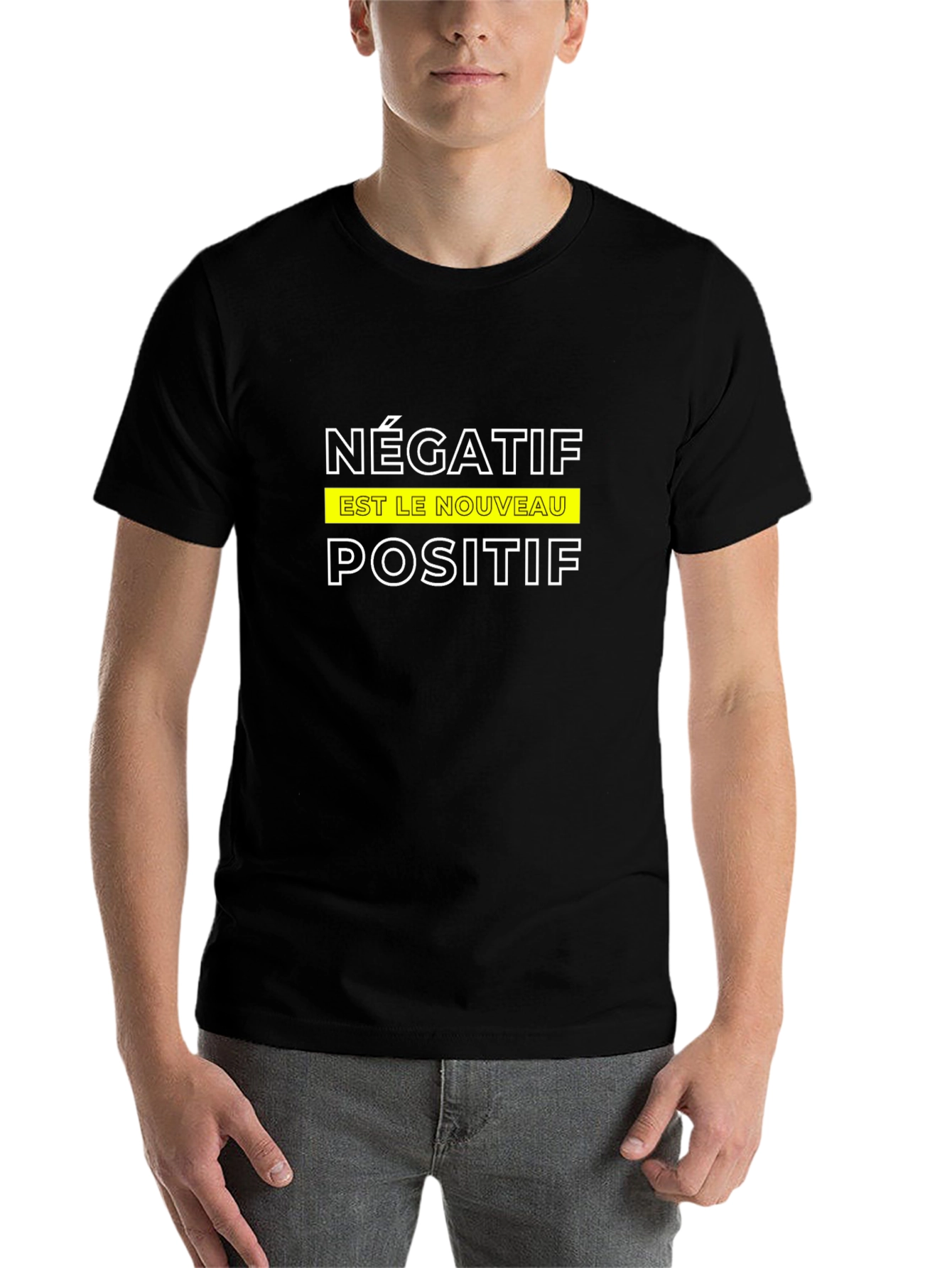 Black Négatif Est Le Nouveau Positif T-Shirt view 7