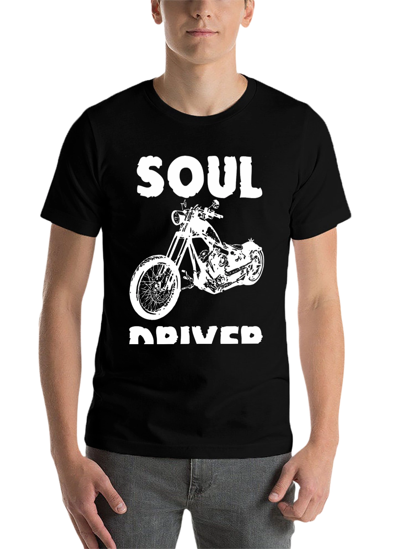 Black Soul Driver Motorcycle Graphic T-Shirt - Black view 7