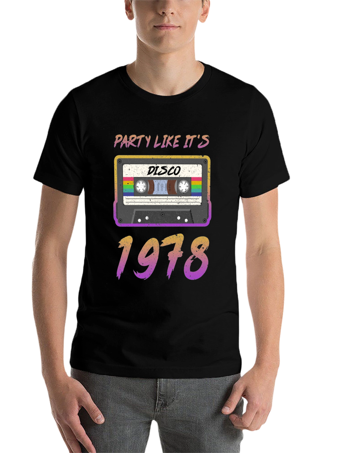 Black Party Like It's 1978 Disco T-Shirt view 7