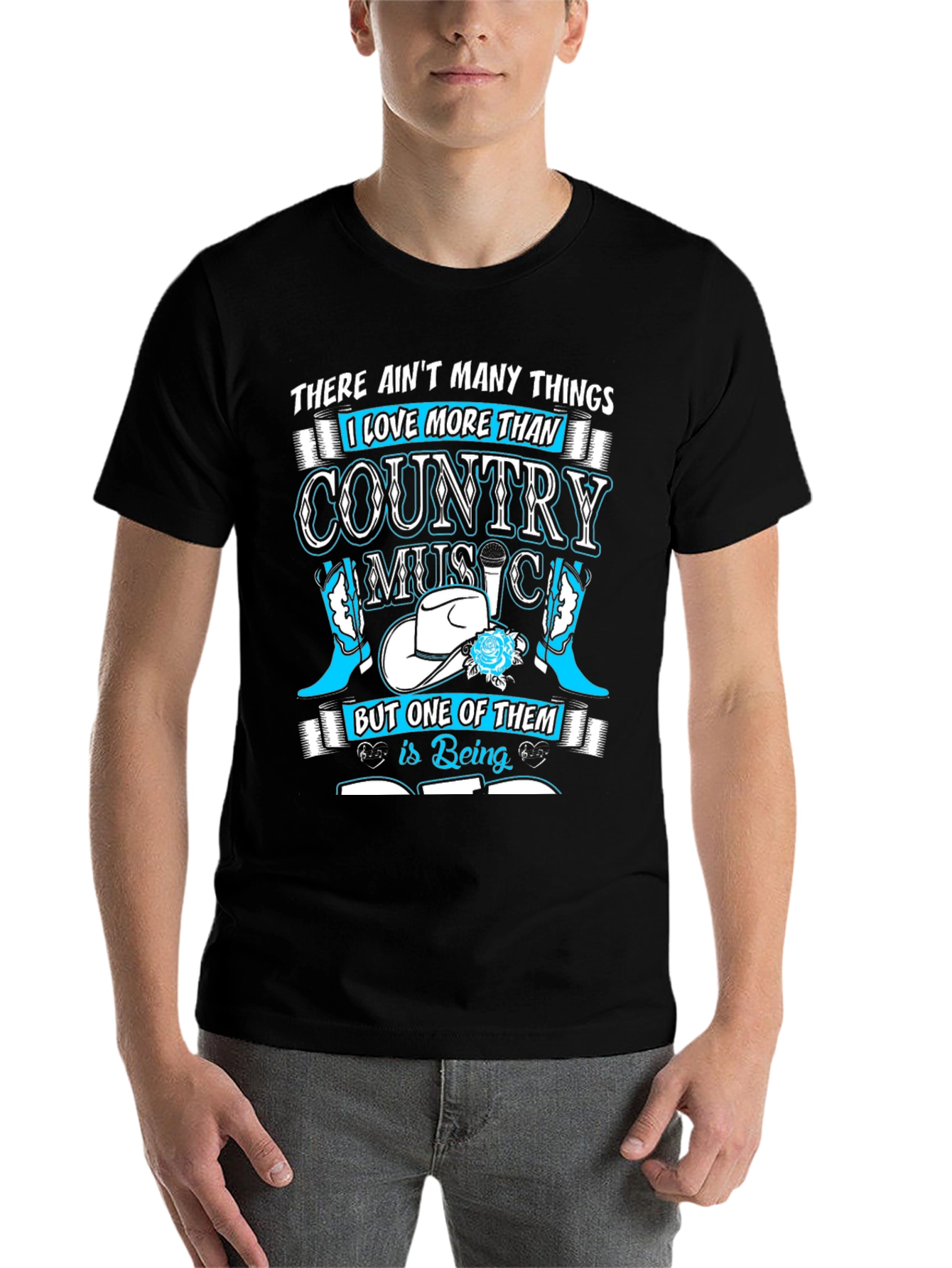 Black Country Music Lover T-Shirt view 7