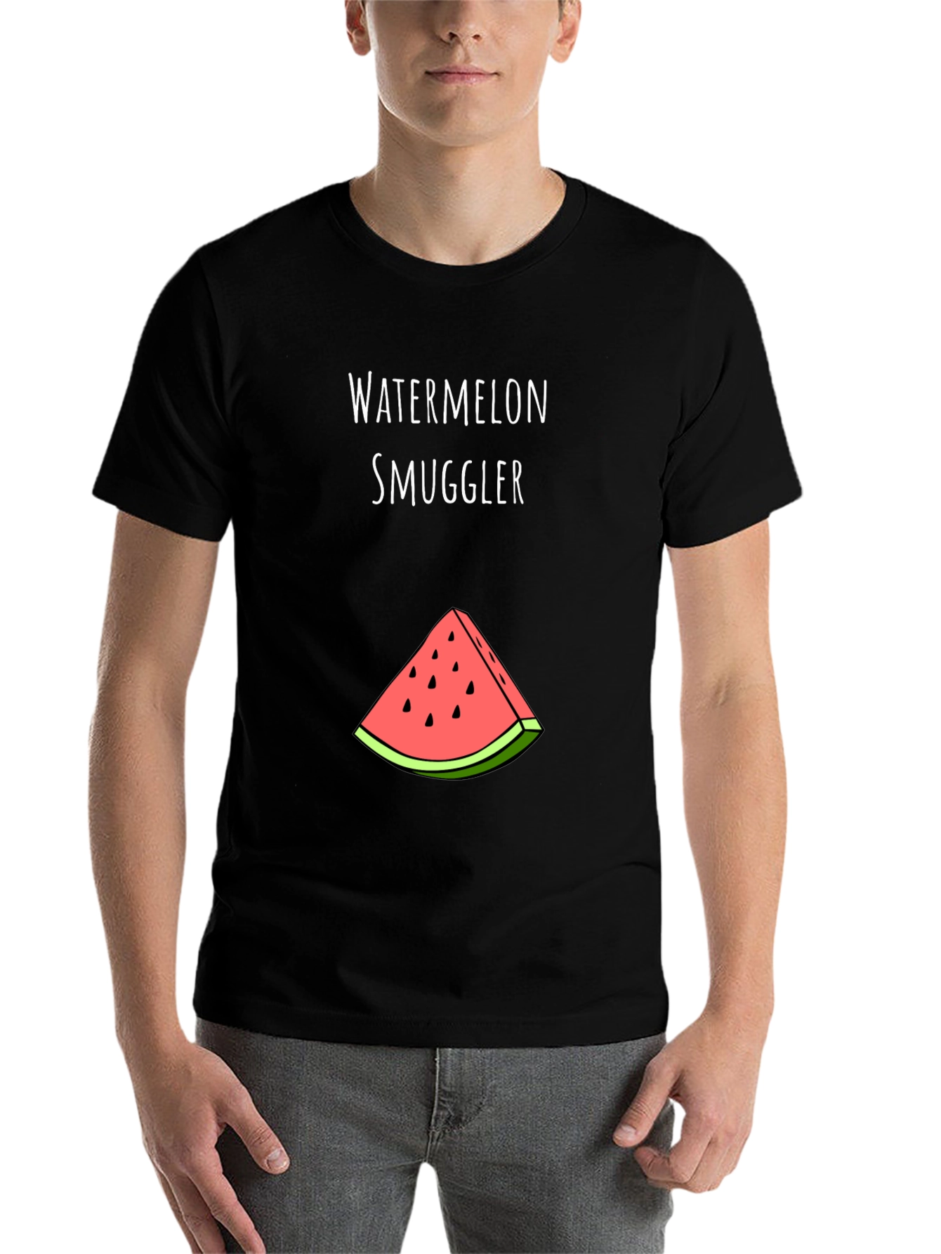 Black Watermelon Smuggler Graphic Tee view 7