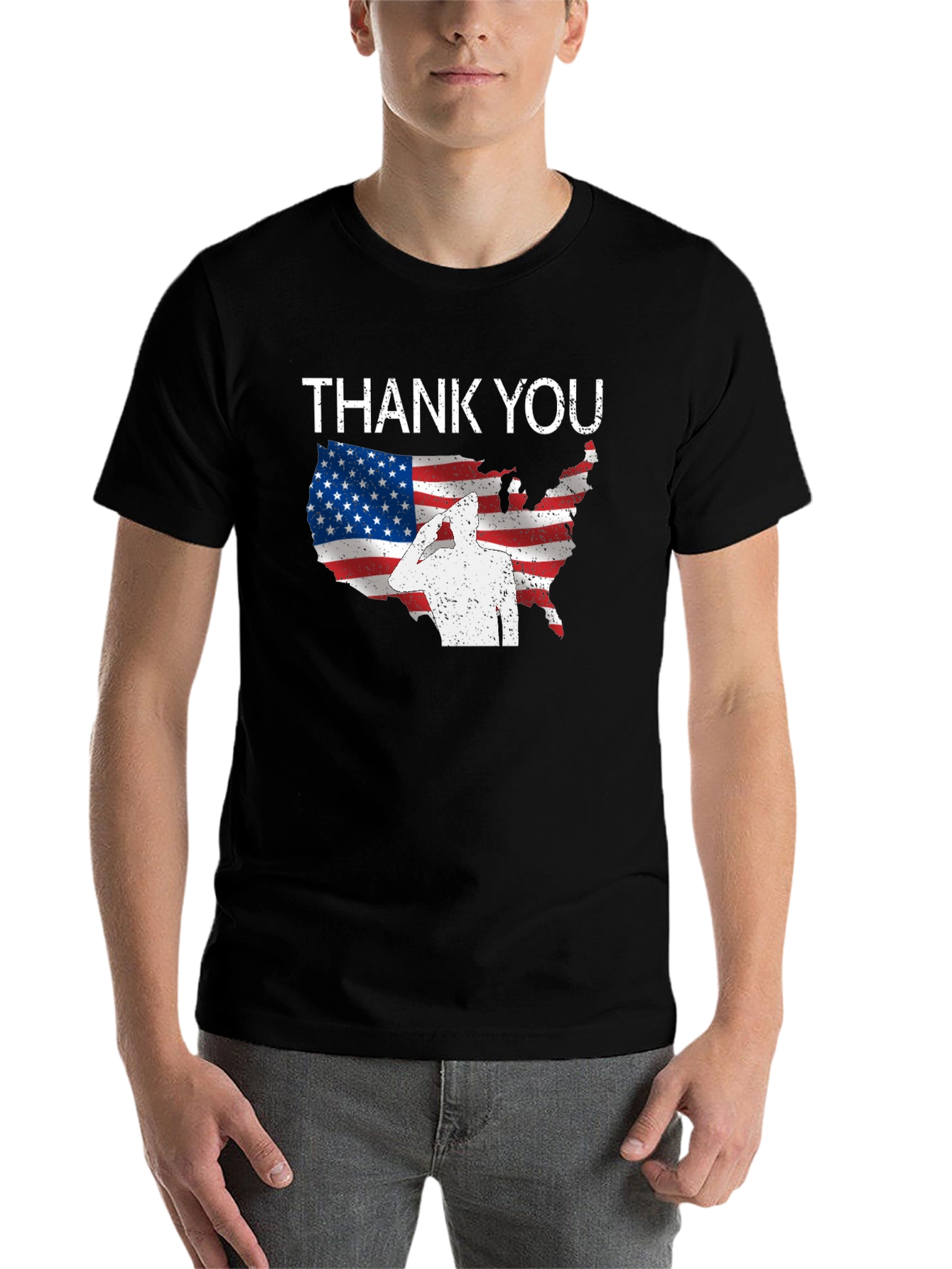 Thank You USA Flag Patriotic T-Shirt - 7