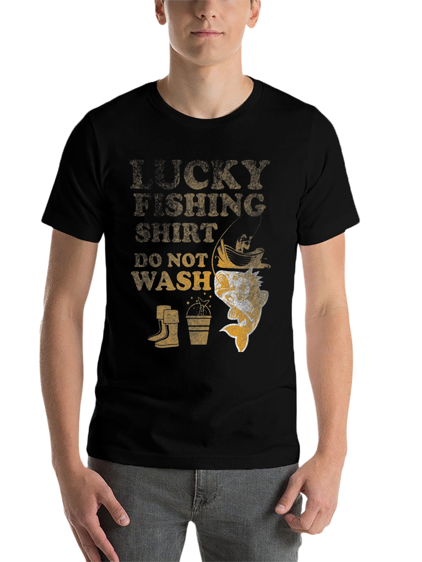 Lucky Fishing Shirt - Funny Fisherman Tee - 7