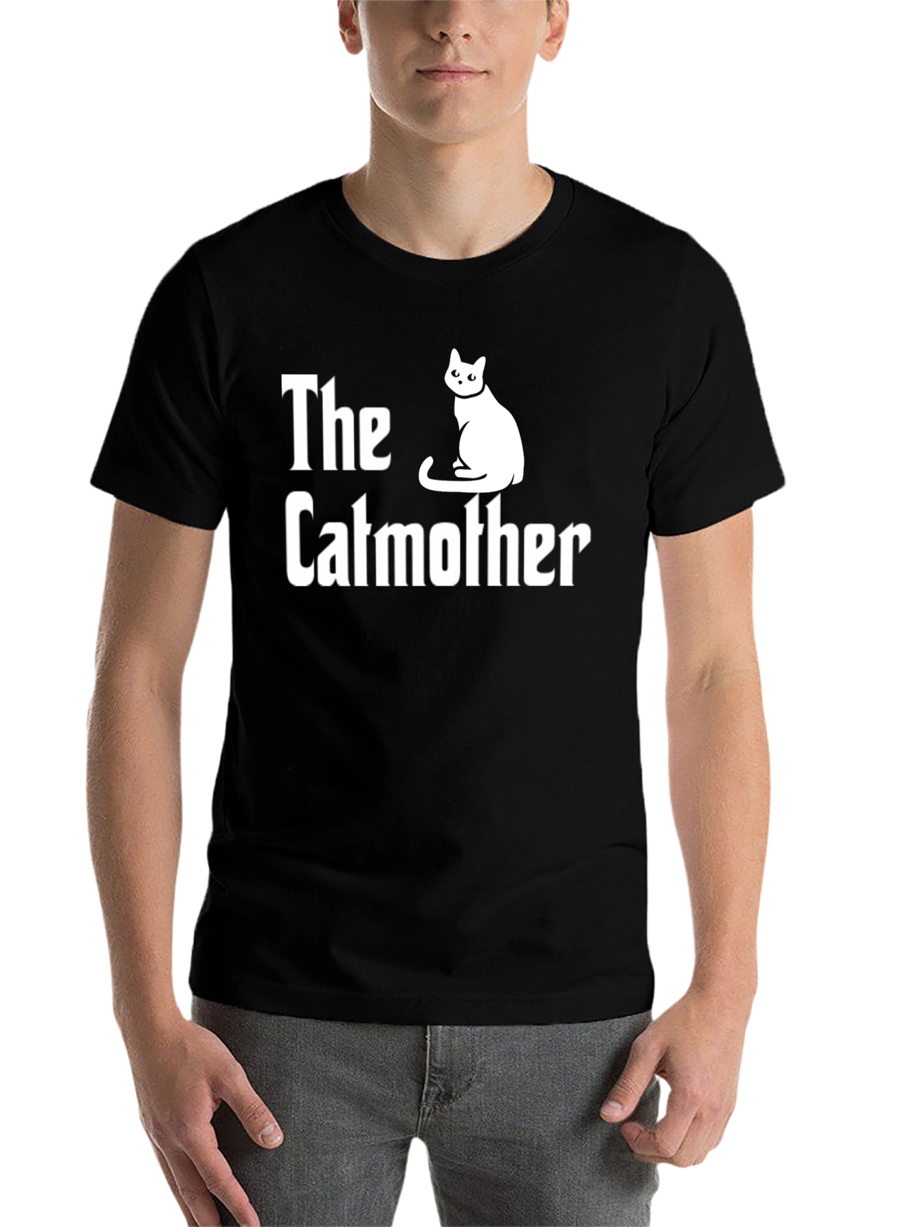 Black The Catmother T-Shirt - Funny Cat Lover Tee view 7
