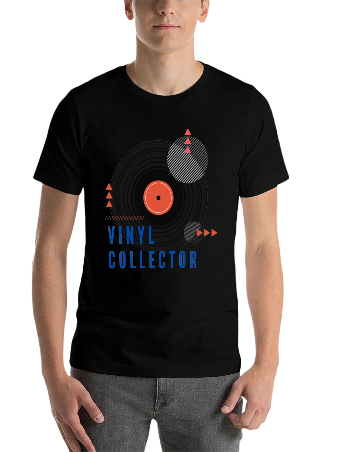 Black Vinyl Collector Graphic Tee - Stylish Music Lover T-Shirt view 7