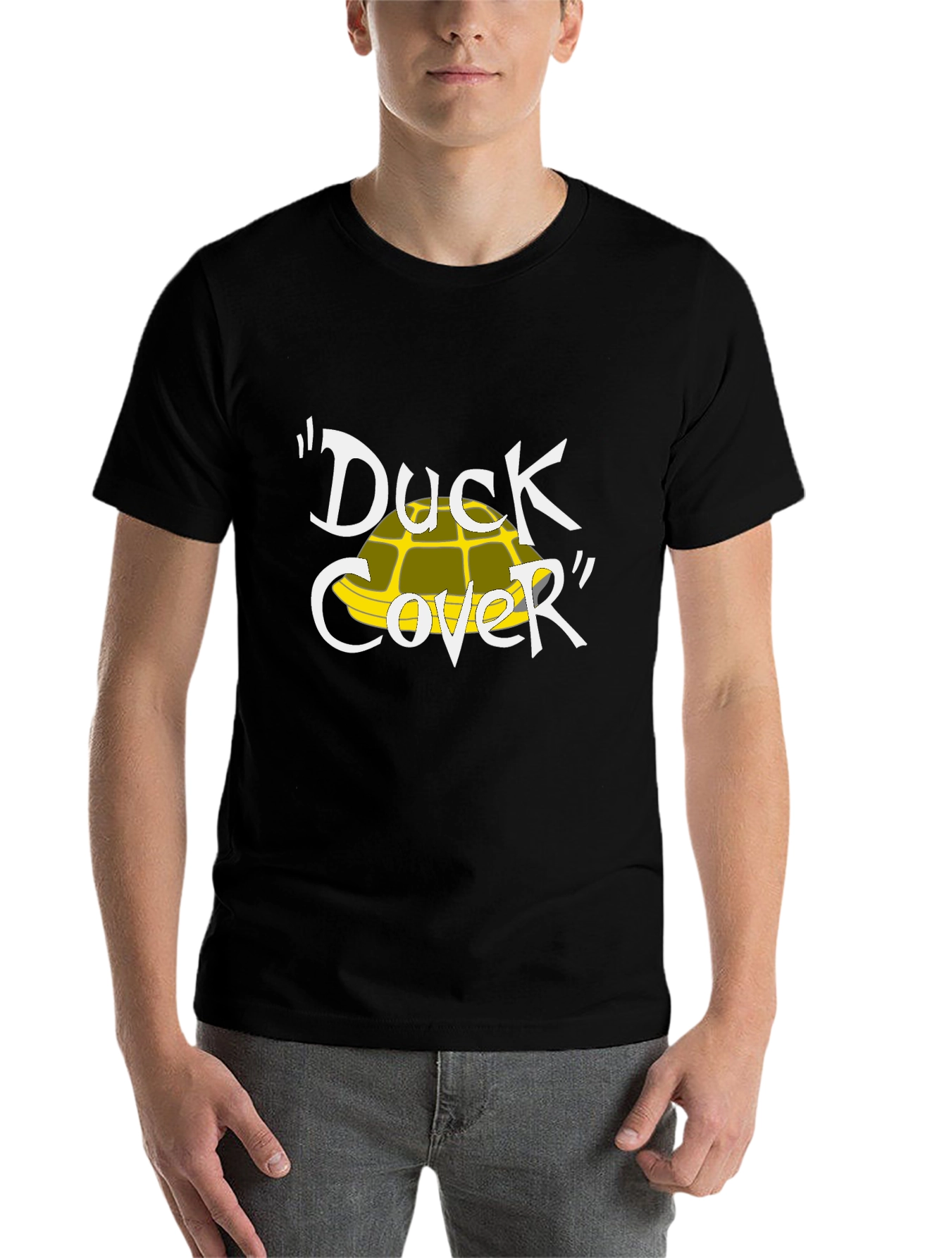 Black Duck Cover T-Shirt - Funny Graphic Tee view 7