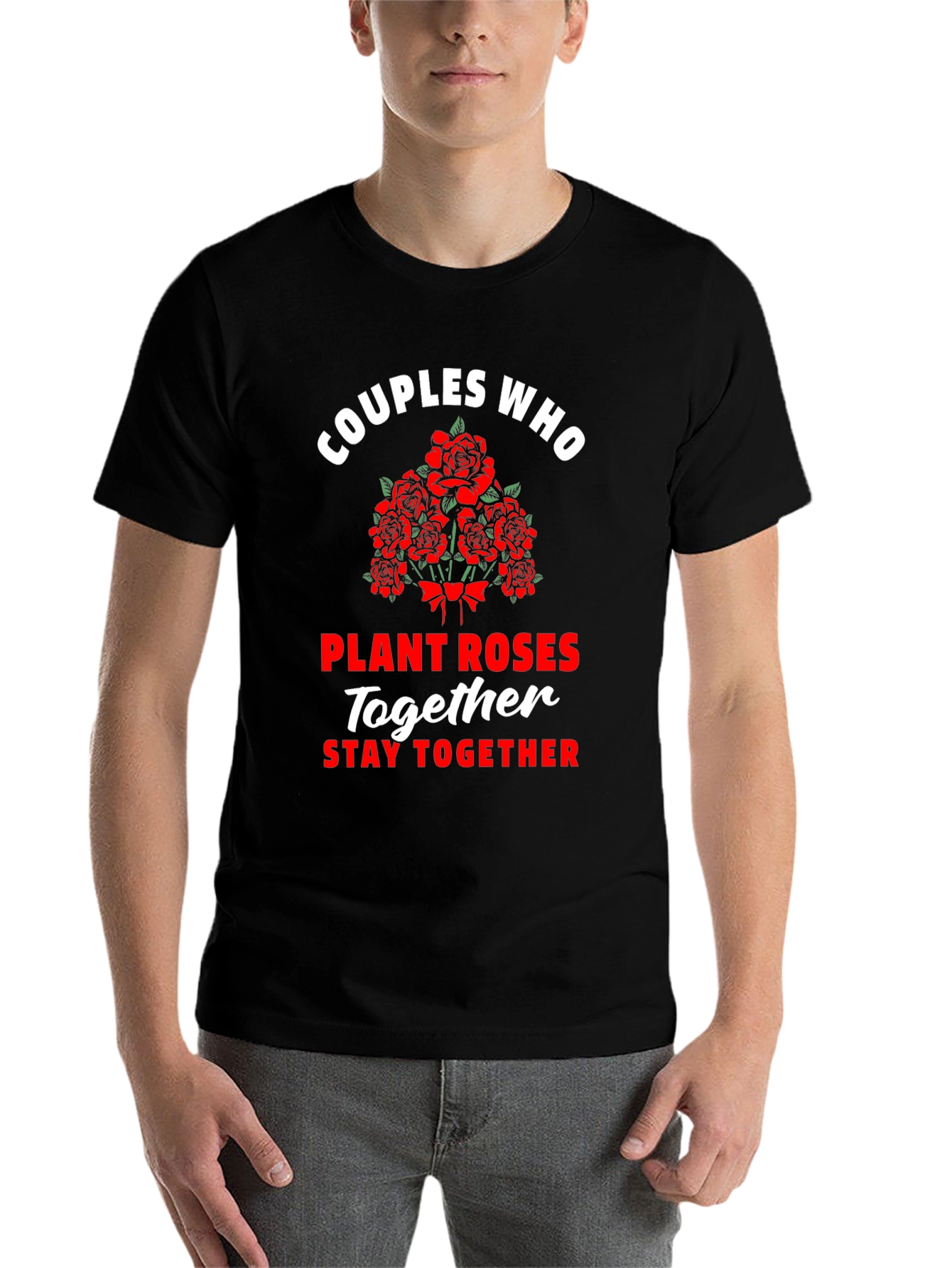Black Couples Who Plant Roses T-Shirt view 7