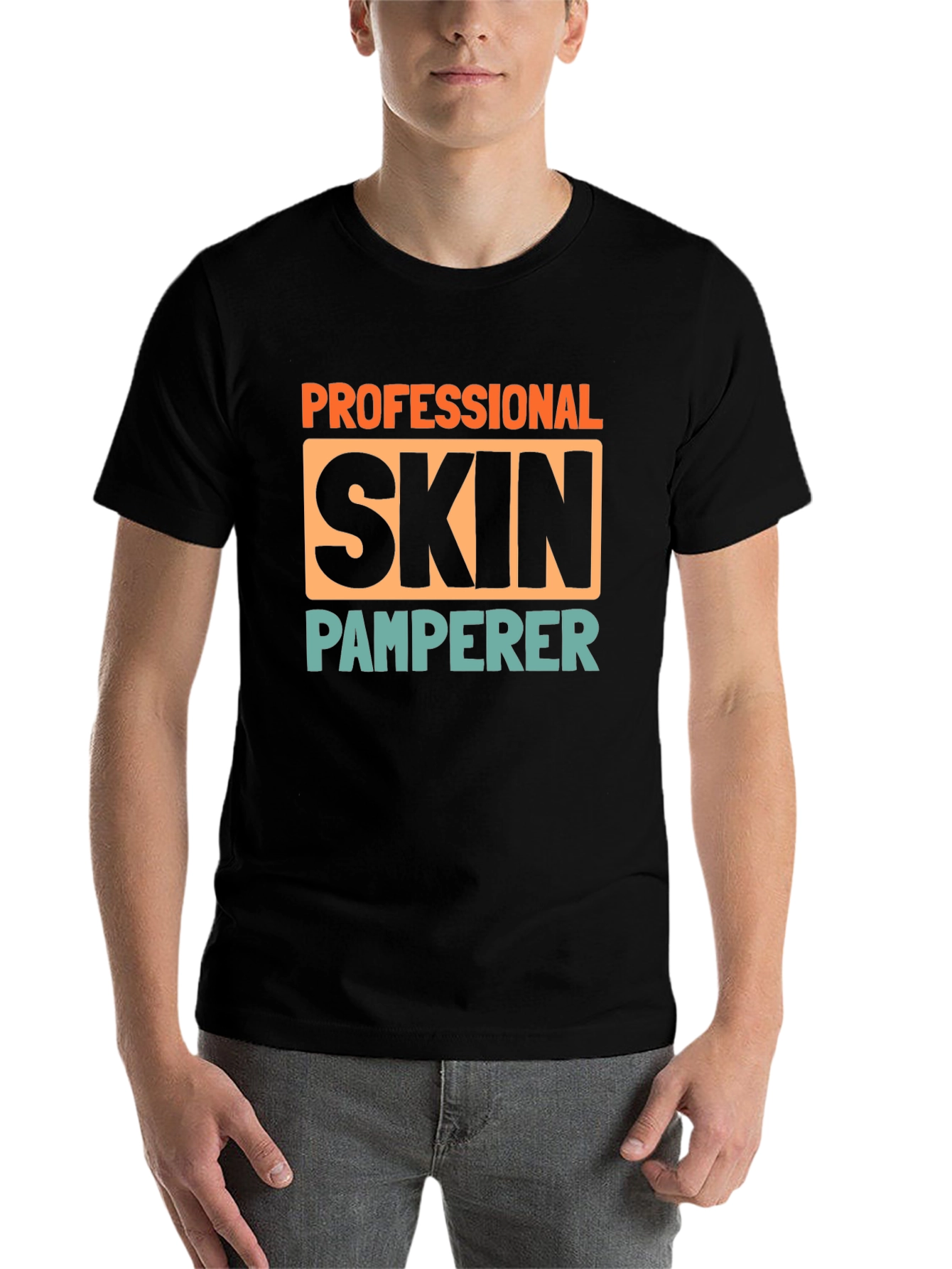 Black Professional Skin Pamperer T-Shirt view 7