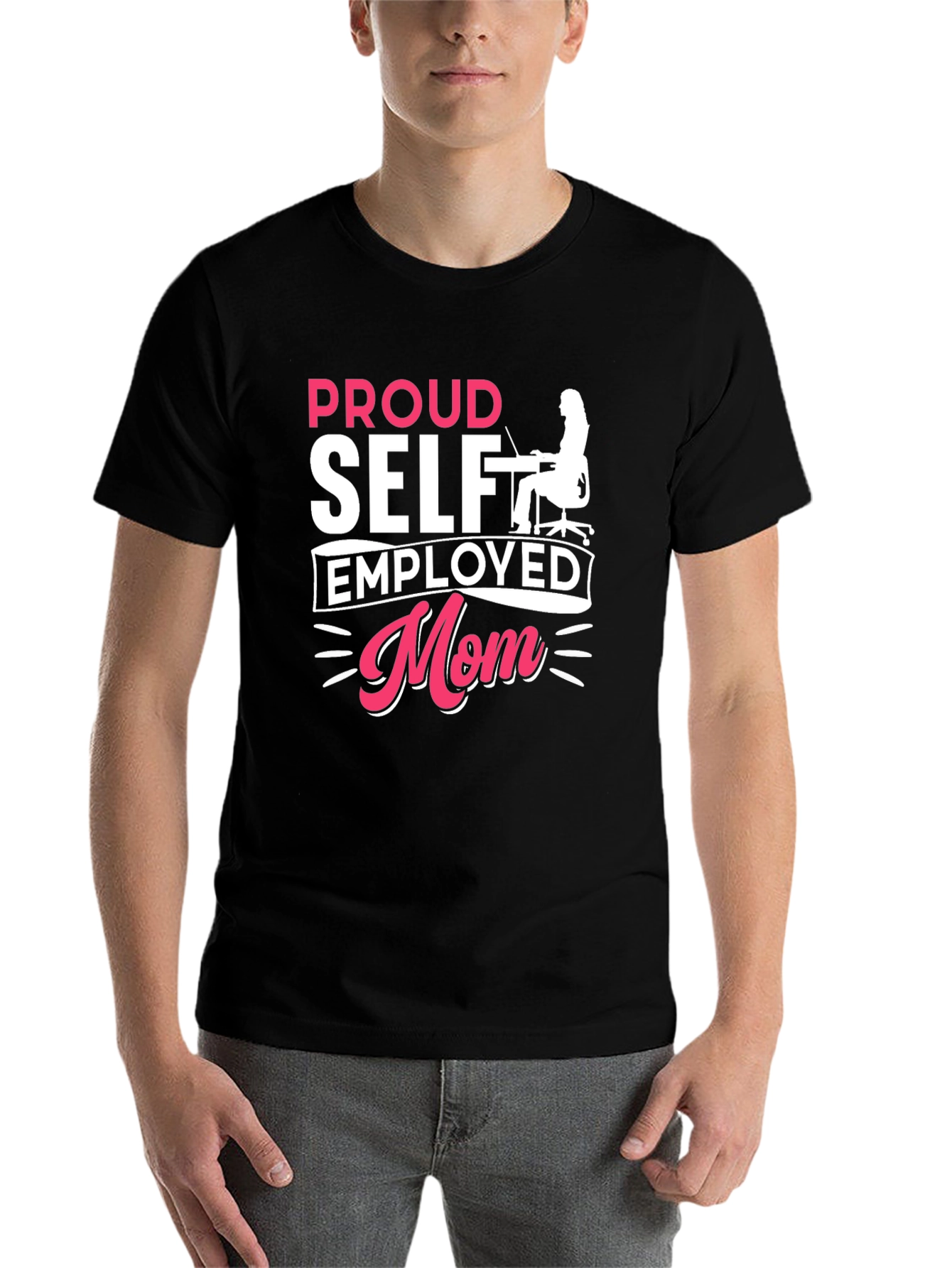 Proud Self Employed Mom T-Shirt - 7