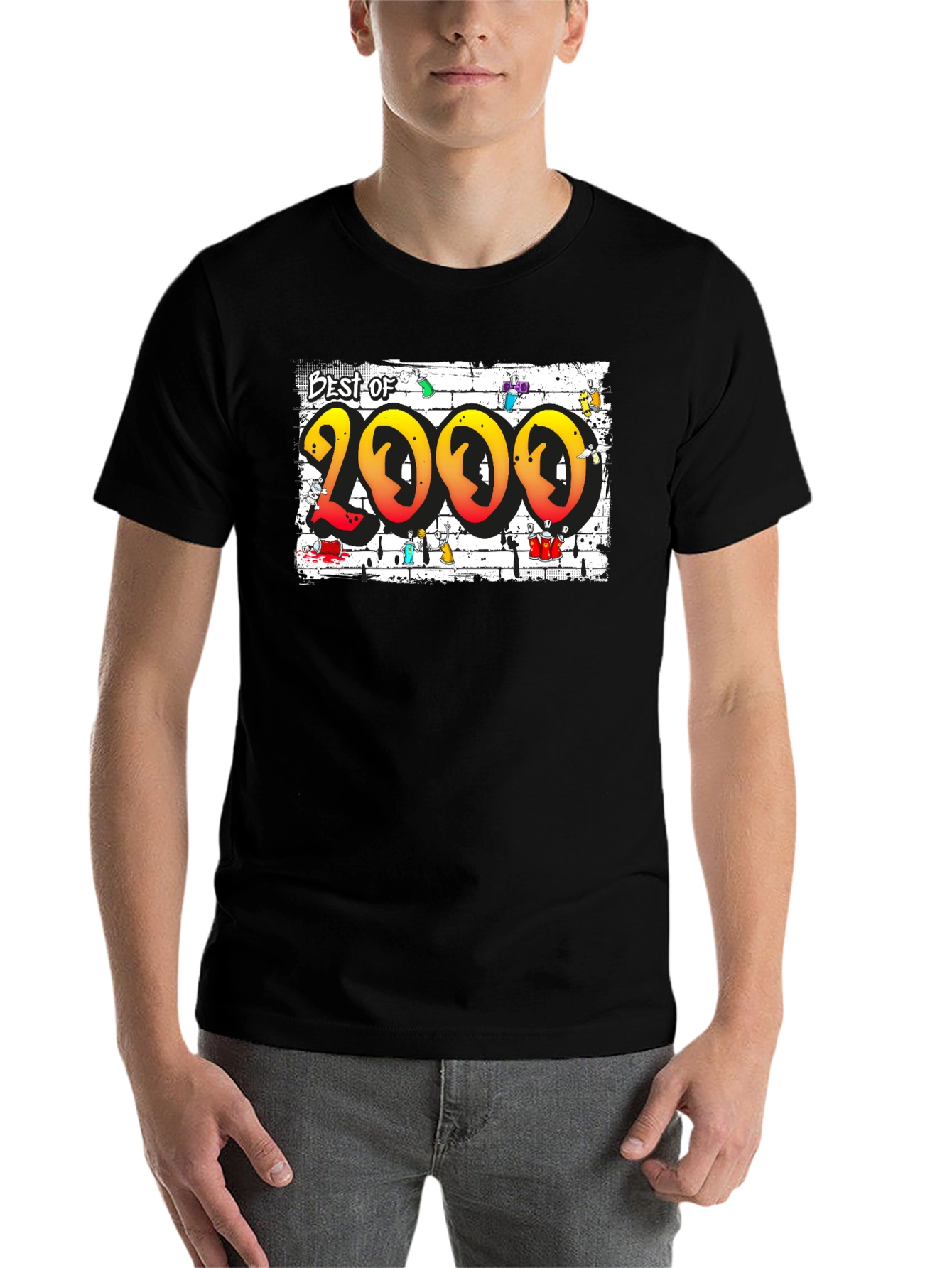 Black Best of 2000 Graffiti T-Shirt view 7